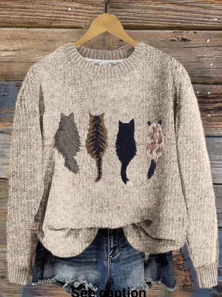 Cat sweater ideas, I liked them, how about you? - Survey, Needlework, Knitting, Scheme, Knitting, With your own hands, Cloth, Pullover, cat, Longpost