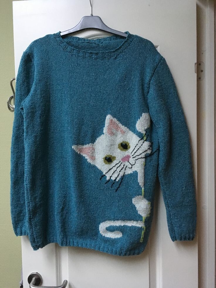 Cat sweater ideas, I liked them, how about you? - Survey, Needlework, Knitting, Scheme, Knitting, With your own hands, Cloth, Pullover, cat, Longpost