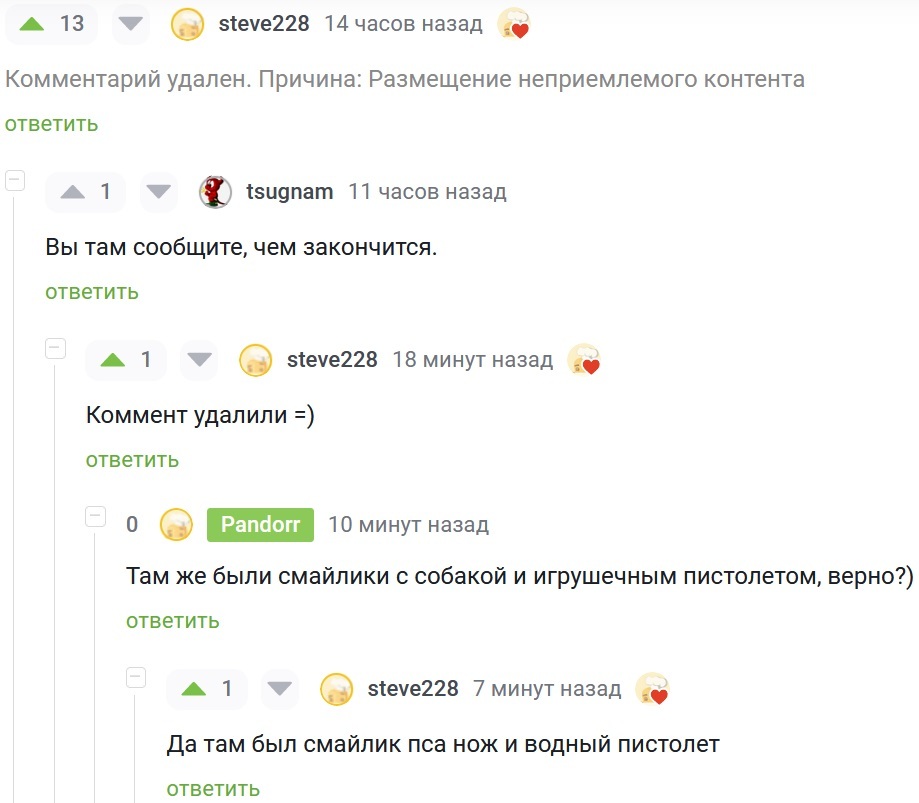 Response to the post VKontakte blocked an account for the pistol emoticon in a comment about stray dogs - Stray dogs, Negative, Toy gun, Screenshot, Peekaboo, Reply to post