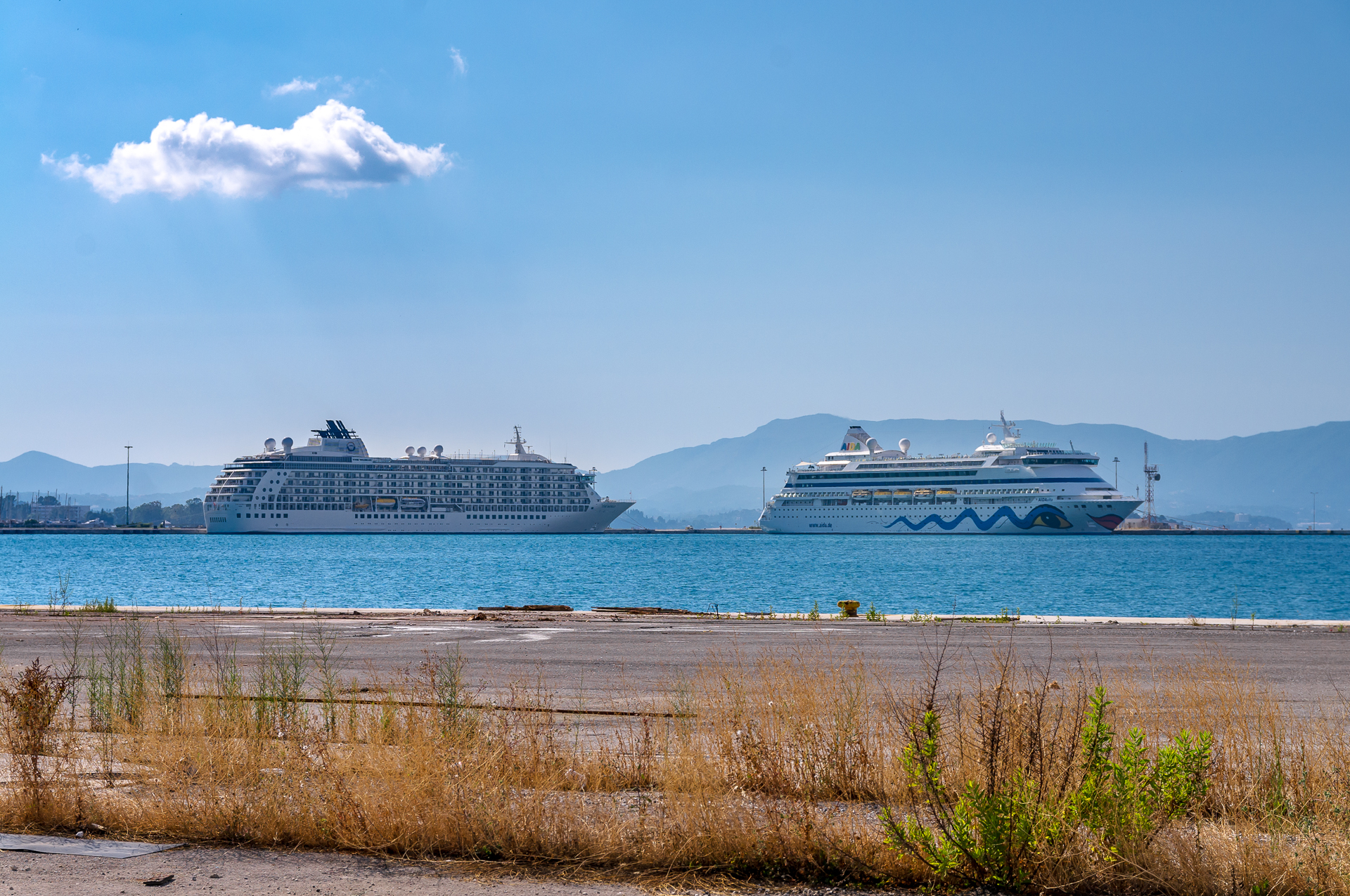 On the outskirts of the port of Corfu - My, Greece, Kerkyra, Port