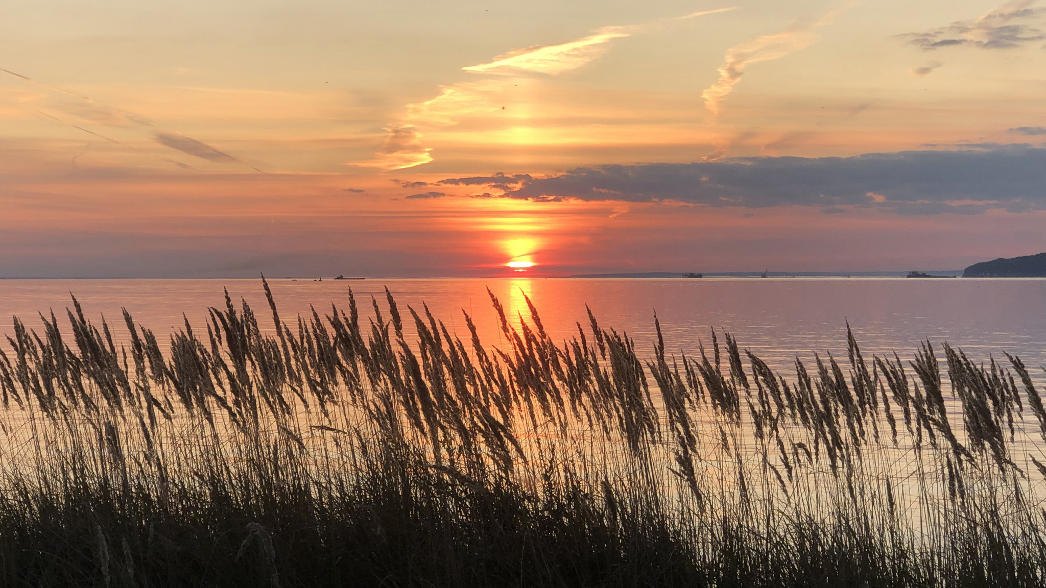 Local sea - My, Kama River, River, Mobile photography, Sunrises and sunsets, Sunset, Autumn, Tatarstan