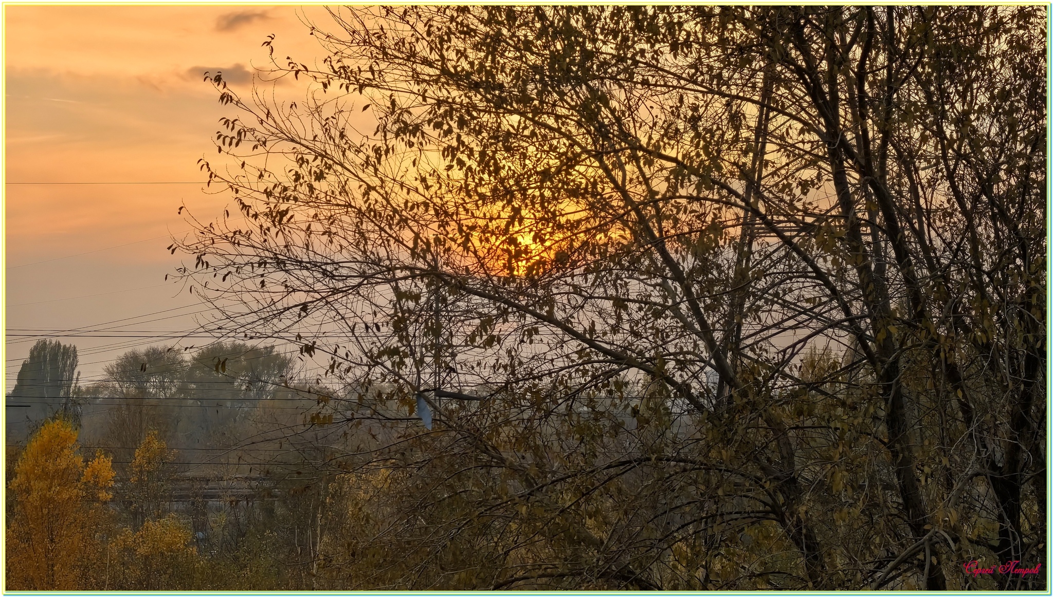 Sunset - My, The photo, Nature, Landscape, Autumn