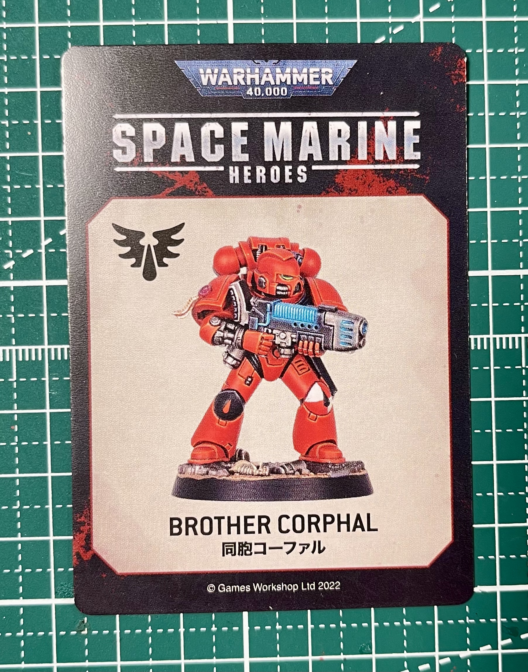 Покрас: Space Marine Heroes Corphal - Моё, Warhammer 40k, Warhammer, Wh miniatures, Миниатюра, Покраска миниатюр, Космодесант, Blood Angels, Длиннопост