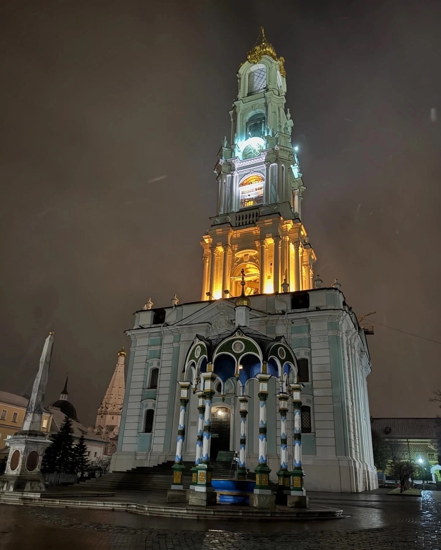 Лавровая ночь - Фотография, Сергиев Посад, Троице-Сергиева лавра, Колокольня, Ночь, Красивый вид