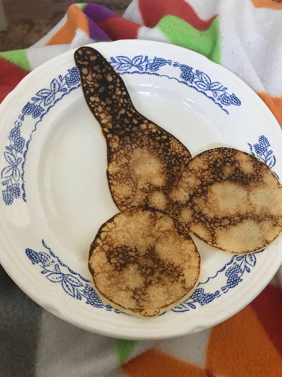 This is the kind of shitty pancake my friend made me for breakfast :DD - My, Memes, Humor, Images, Milota, Expectation and reality, Laughter (reaction), Pancakes, Burned out, Cooking for the lazy