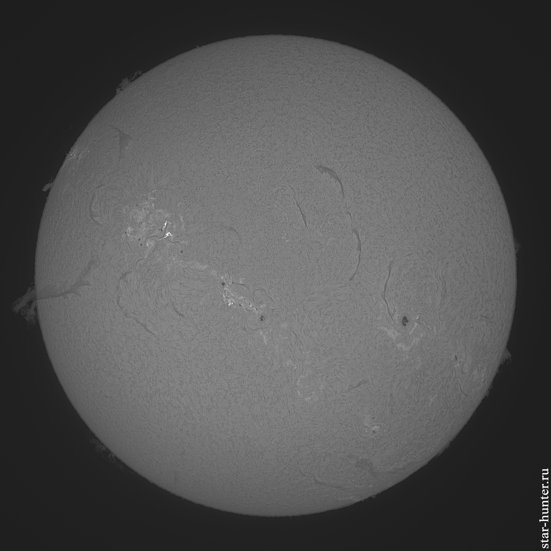 Hydrogen Sun, November 7, 2024, 10:13 - My, The sun, Astrophoto, Astronomy, Space, Starhunter, Anapa, Anapadvor