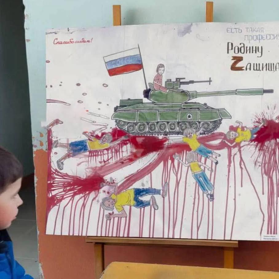 There is such a profession - to defend the Motherland! - Special operation, Children, Drawing, Politics