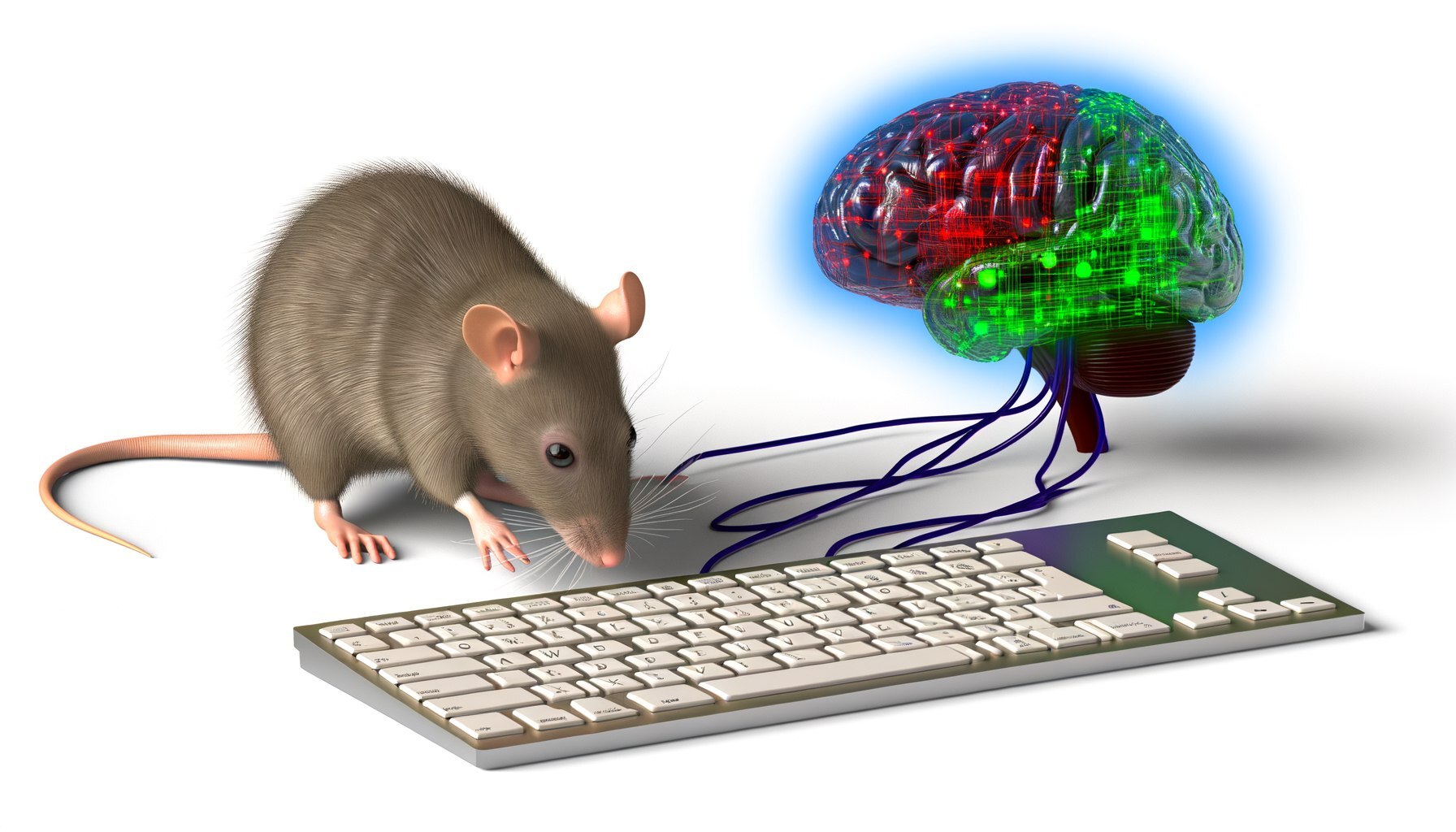 Well, pathetic little humans, prepare your brains for intercourse with artificial intelligence! - Future, Scientists, The science, Artificial Intelligence, Нейронные сети, Rat, Laboratory, Inventions, MSU, Neurophysiology, Physics, Mathematics, Intelligence, Mind, Keyboard