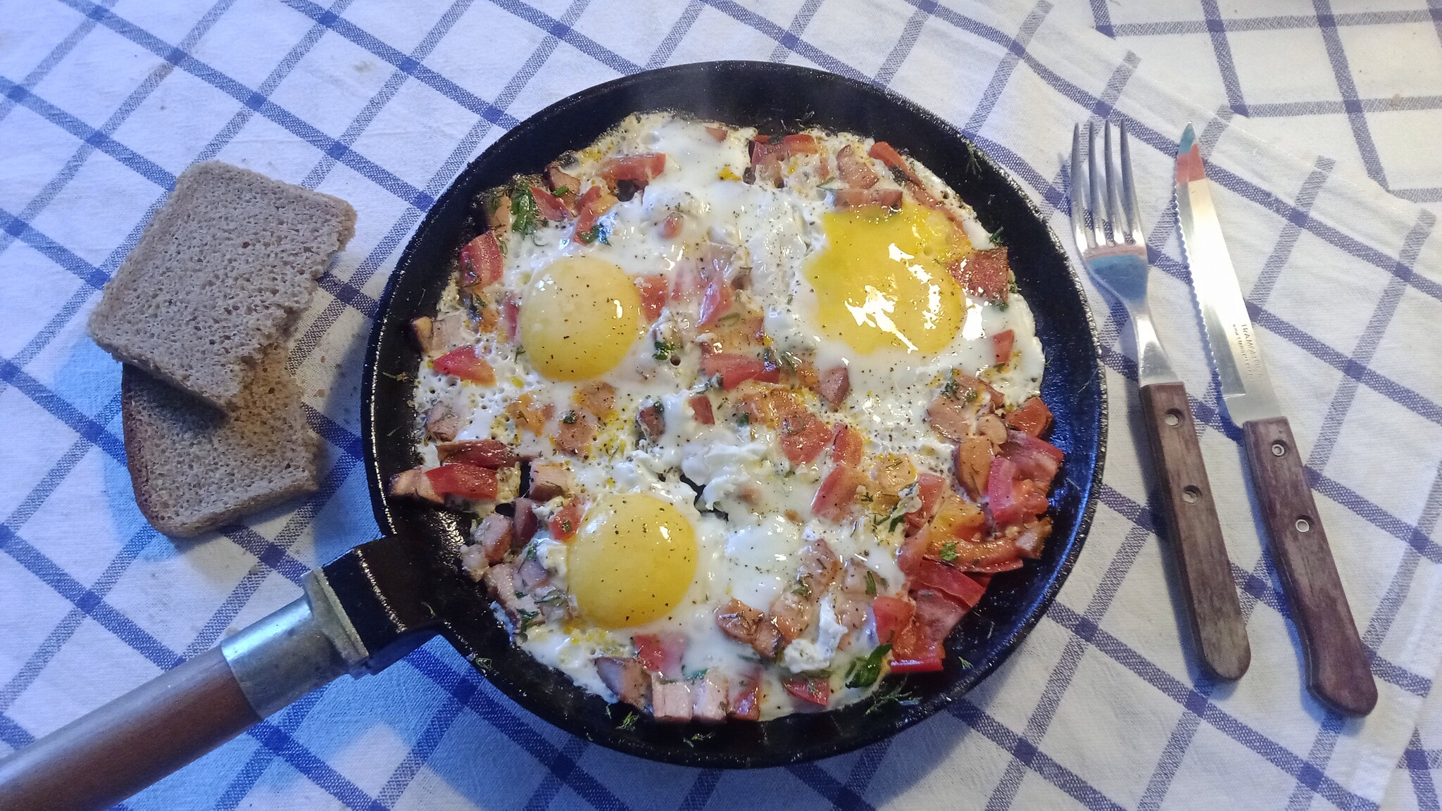 Fried eggs - My, Cooking, Eggs, A life, Longpost