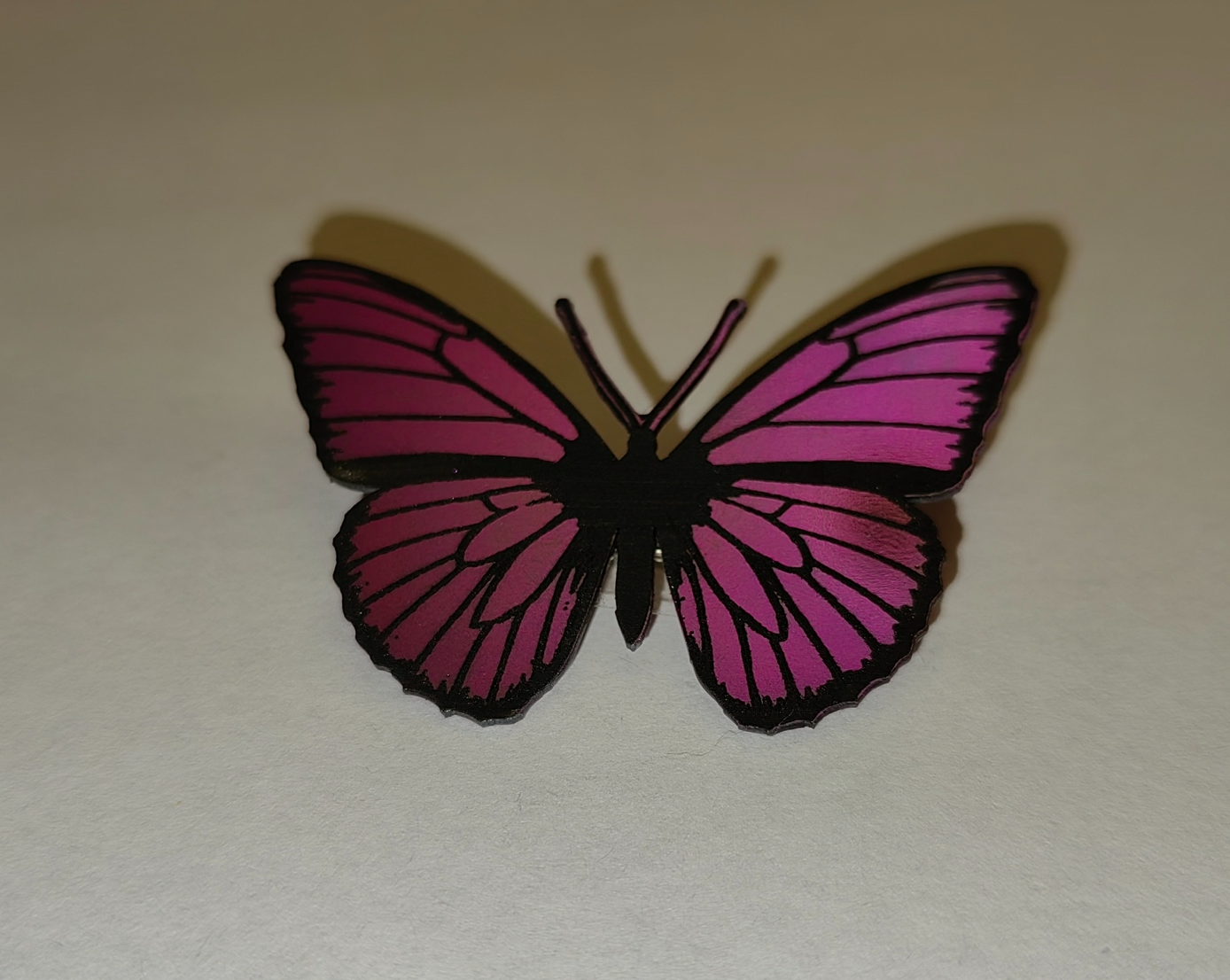 Completing the Anodized Butterfly Project - My, Experiment, Chemistry, Drawing process, Butterfly, Video, Soundless, Vertical video, Longpost