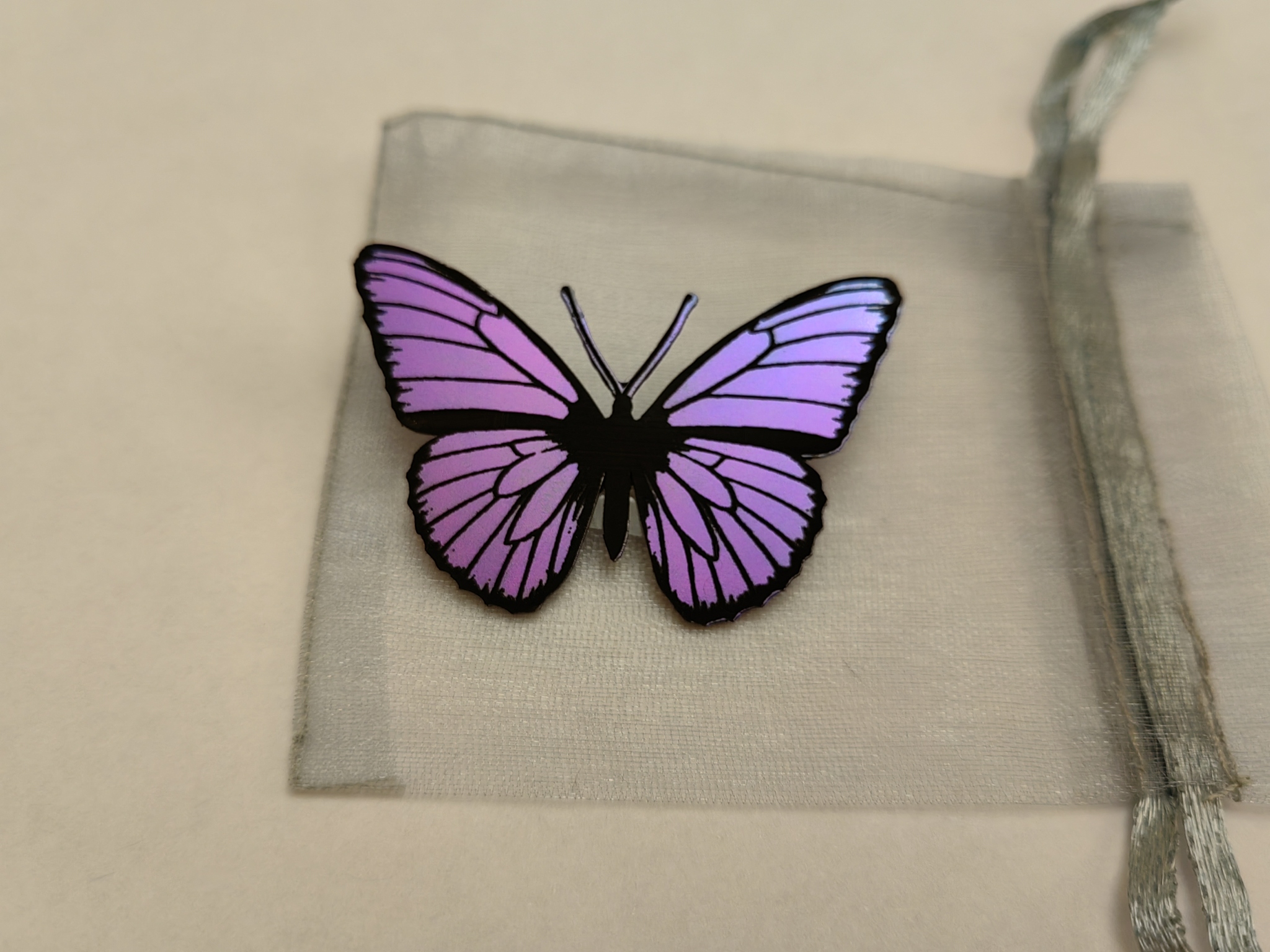 Completing the Anodized Butterfly Project - My, Experiment, Chemistry, Drawing process, Butterfly, Video, Soundless, Vertical video, Longpost