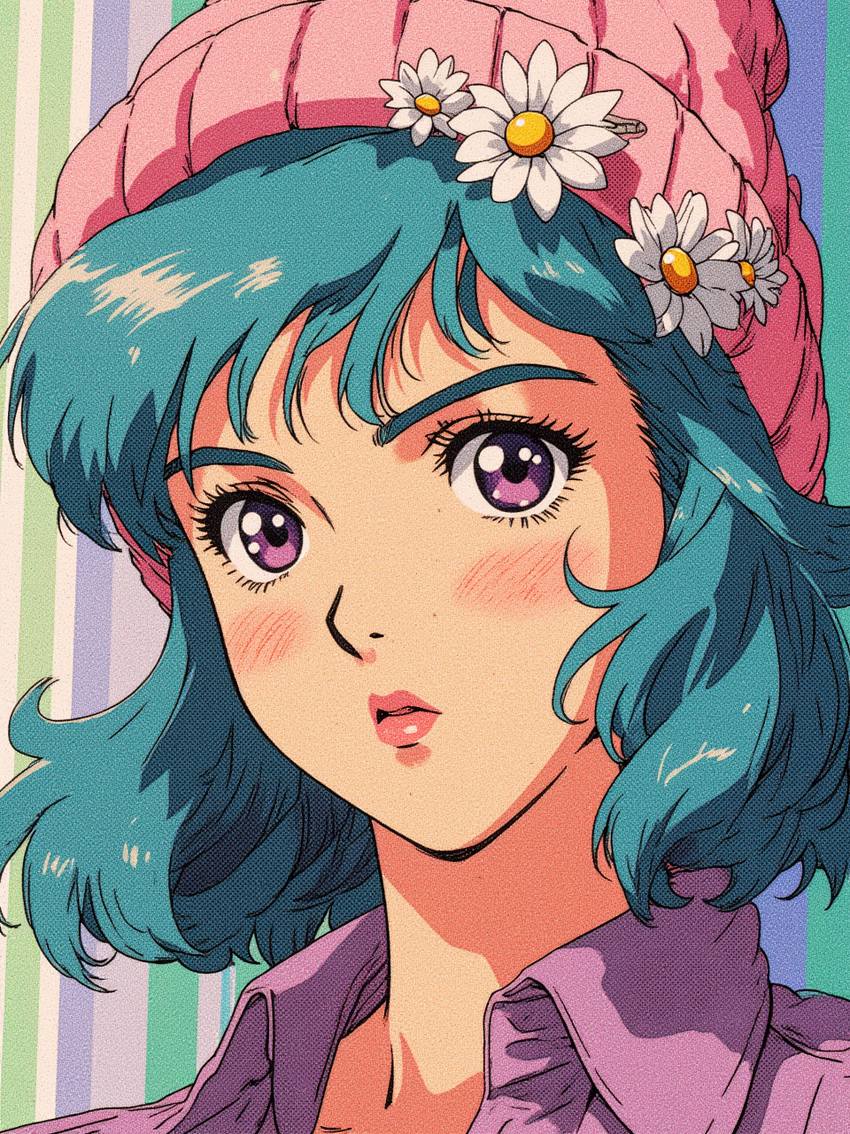 Neurotyanki #87 - My, Anime, Anime art, Neural network art, Flux, Original character, Нейронные сети, Stable diffusion, Girls, Colorful hair, Longpost