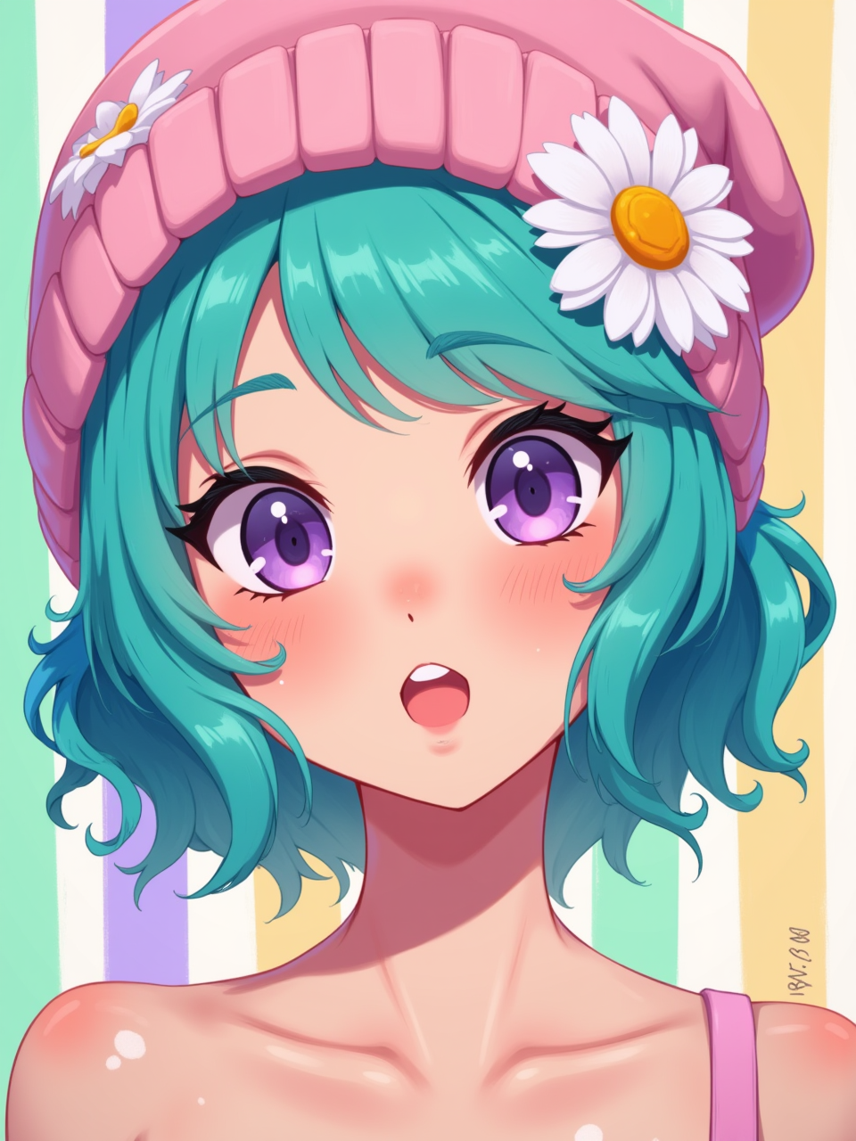 Neurotyanki #87 - My, Anime, Anime art, Neural network art, Flux, Original character, Нейронные сети, Stable diffusion, Girls, Colorful hair, Longpost