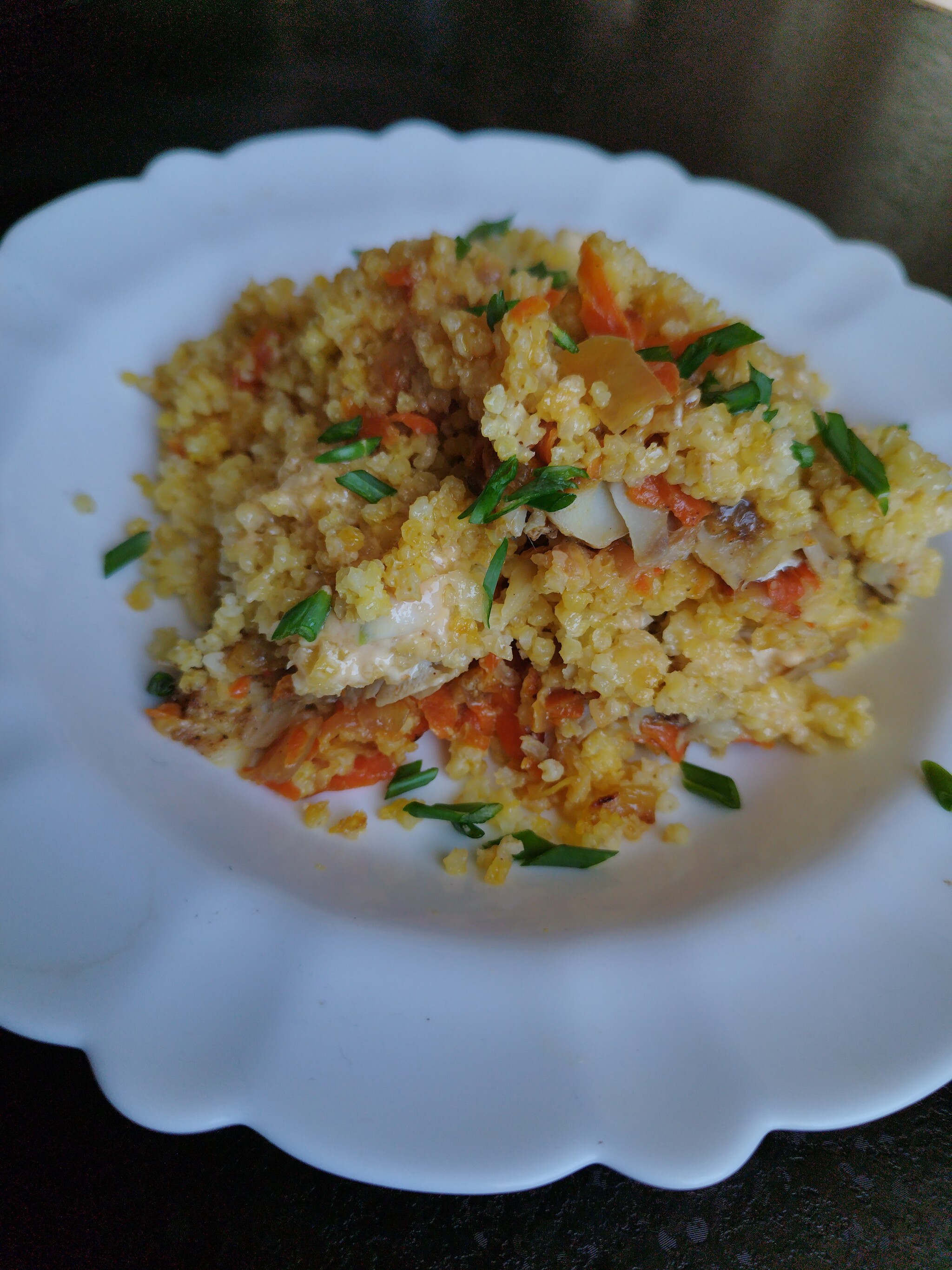 Porridge from an axe: white fish with millet in the oven. Food for 200 rubles - My, Food, Recipe, Ax porridge, Cooking, A fish, Millet, Longpost