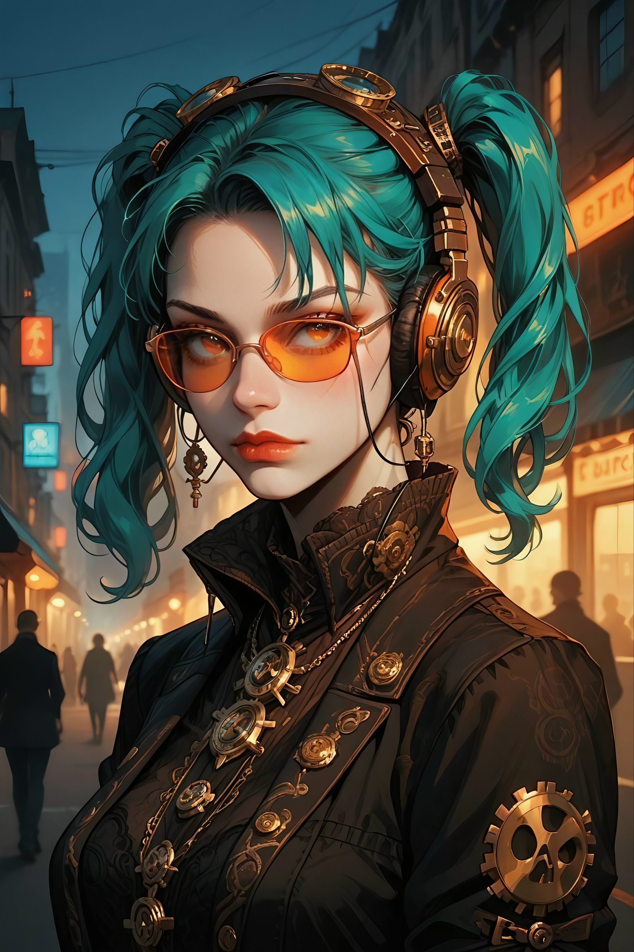 Continuation of the post Friday Miku.Steampunk - My, Friday Miku, Hatsune Miku, Flux, Steampunk, Neural network art, Нейронные сети, Stable diffusion, Reply to post, Longpost