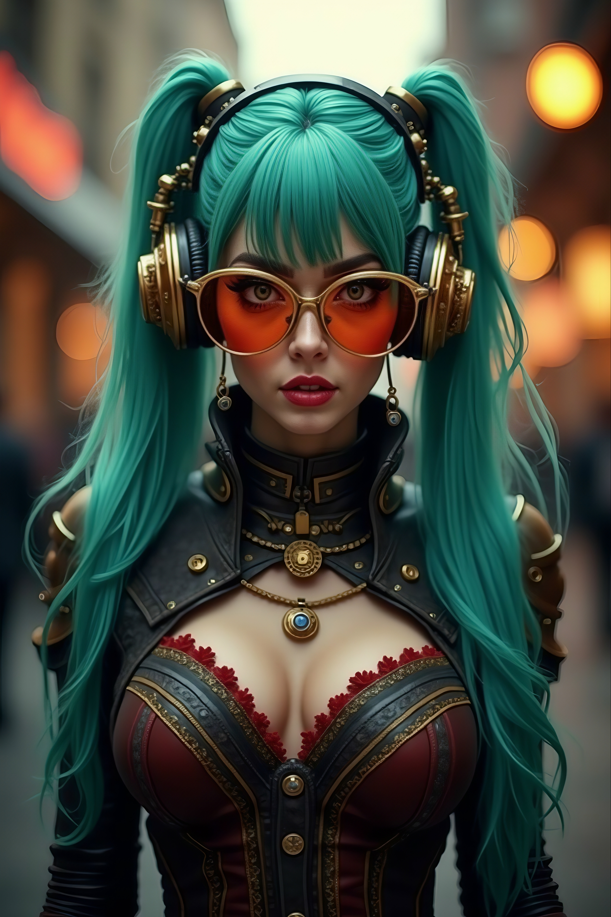 Continuation of the post Friday Miku.Steampunk - My, Friday Miku, Hatsune Miku, Flux, Steampunk, Neural network art, Нейронные сети, Stable diffusion, Reply to post, Longpost