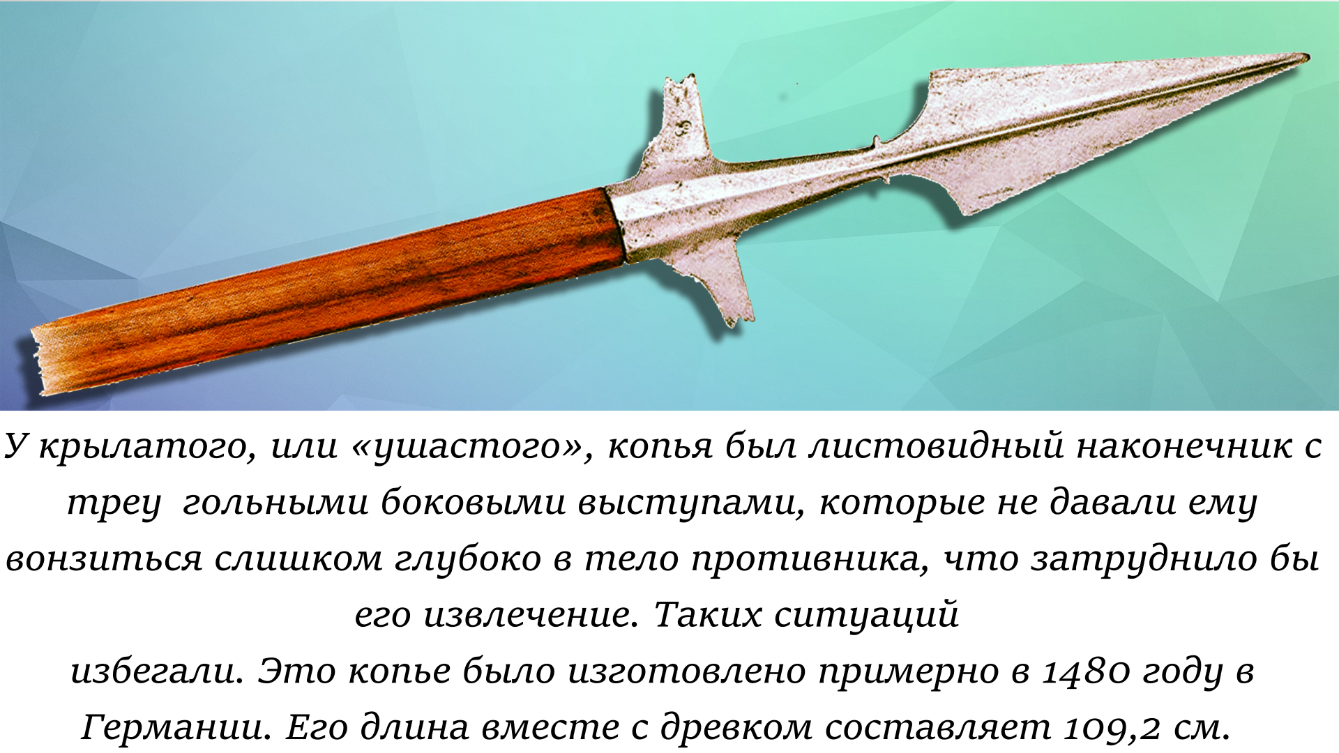 Eared Spear 1480 - Weapon, Military history, History (science), Armament, Steel arms, Picture with text, Images, Yandex Zen (link)