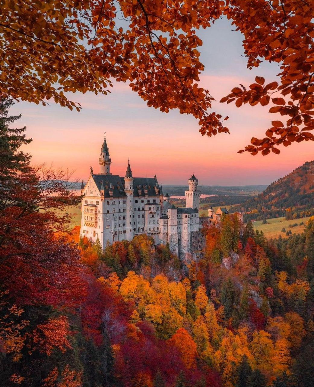 Neuschwanstein - Фотография, Замок, Нойшванштайн