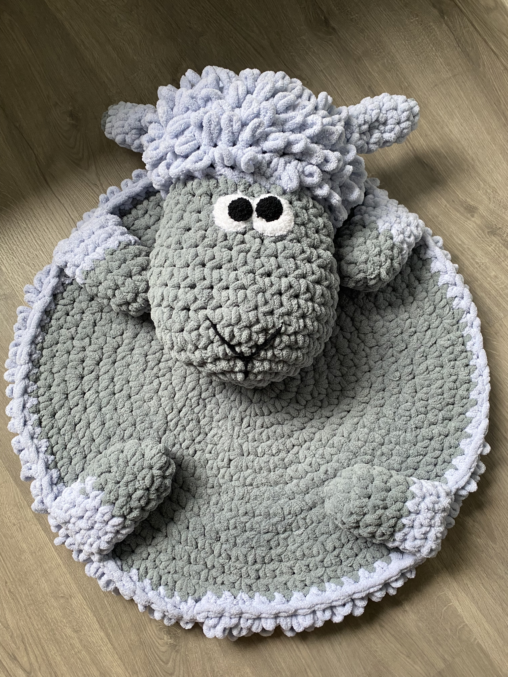 Rug Lamb - Handmade, Knitting, With your own hands, Longpost