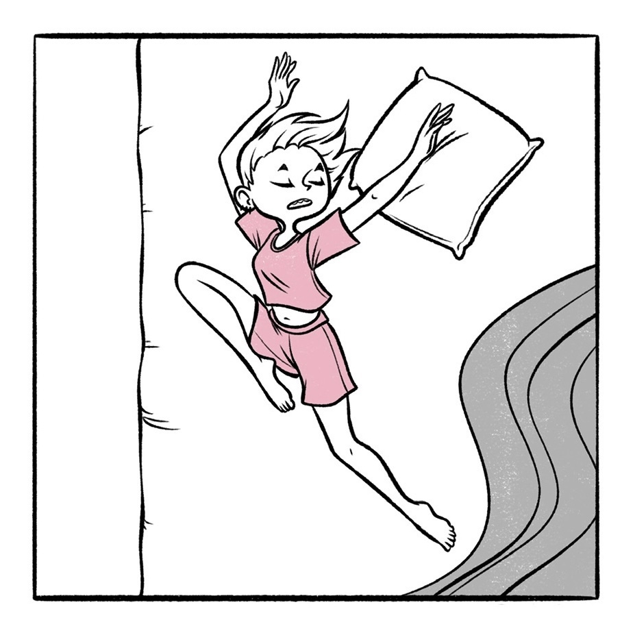 Sleepy - My, Author's comic, Comics, Art, Dream, Relaxation, Pose, Men and women, Slice of life, Tattoo, Longpost