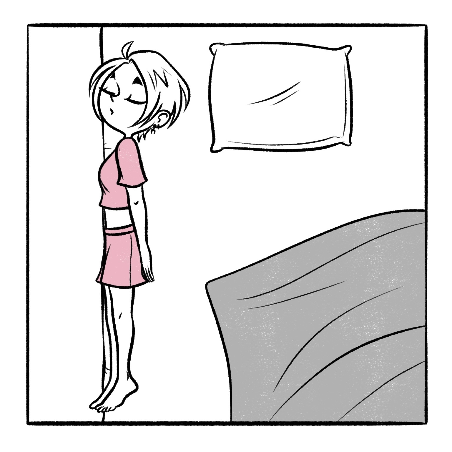 Sleepy - My, Author's comic, Comics, Art, Dream, Relaxation, Pose, Men and women, Slice of life, Tattoo, Longpost