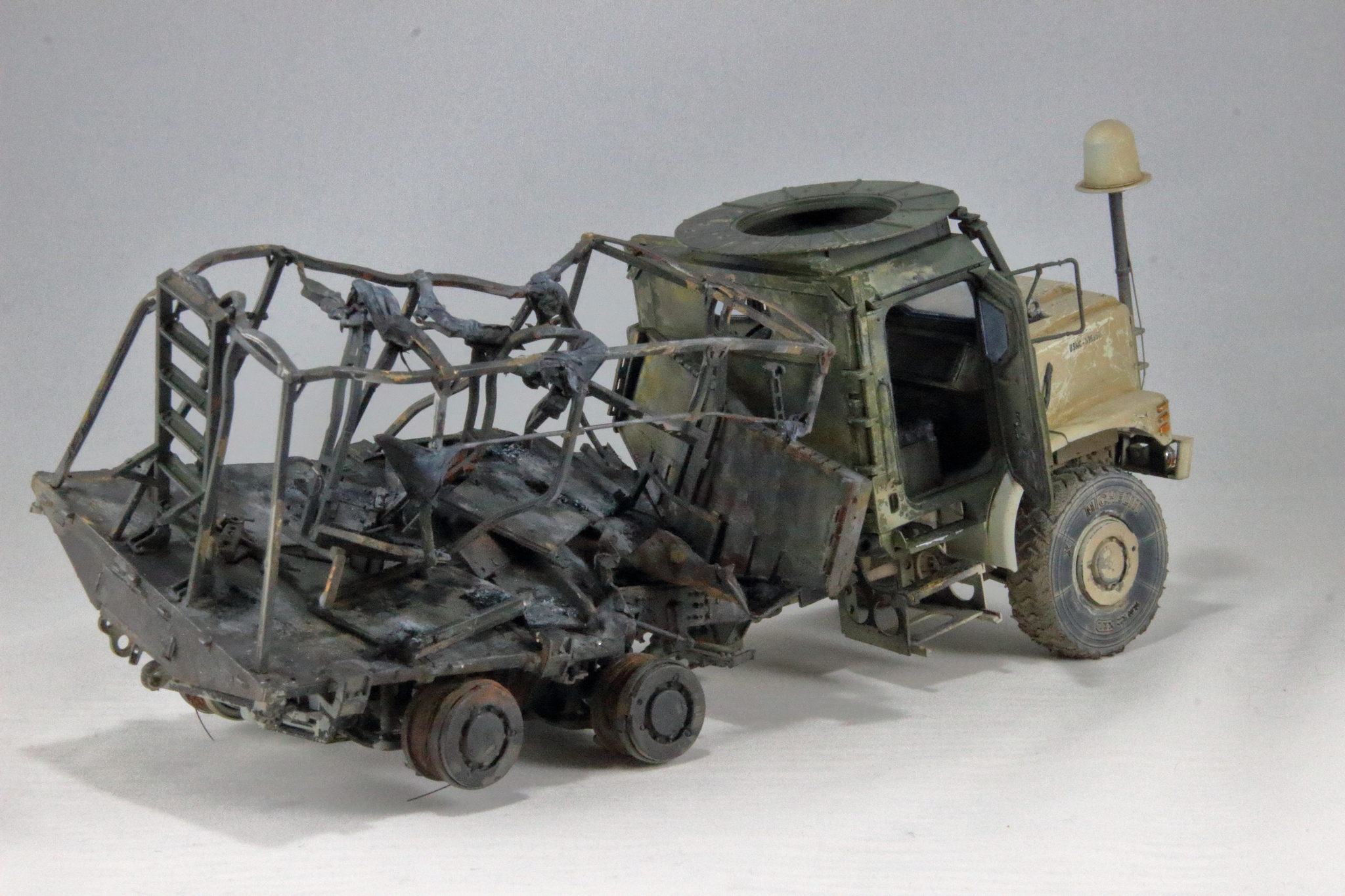 Not broken, not painted, No mileage in the Russian Federation - My, Stand modeling, Scale model, Modeling, Military equipment, Truck, Gar, Longpost