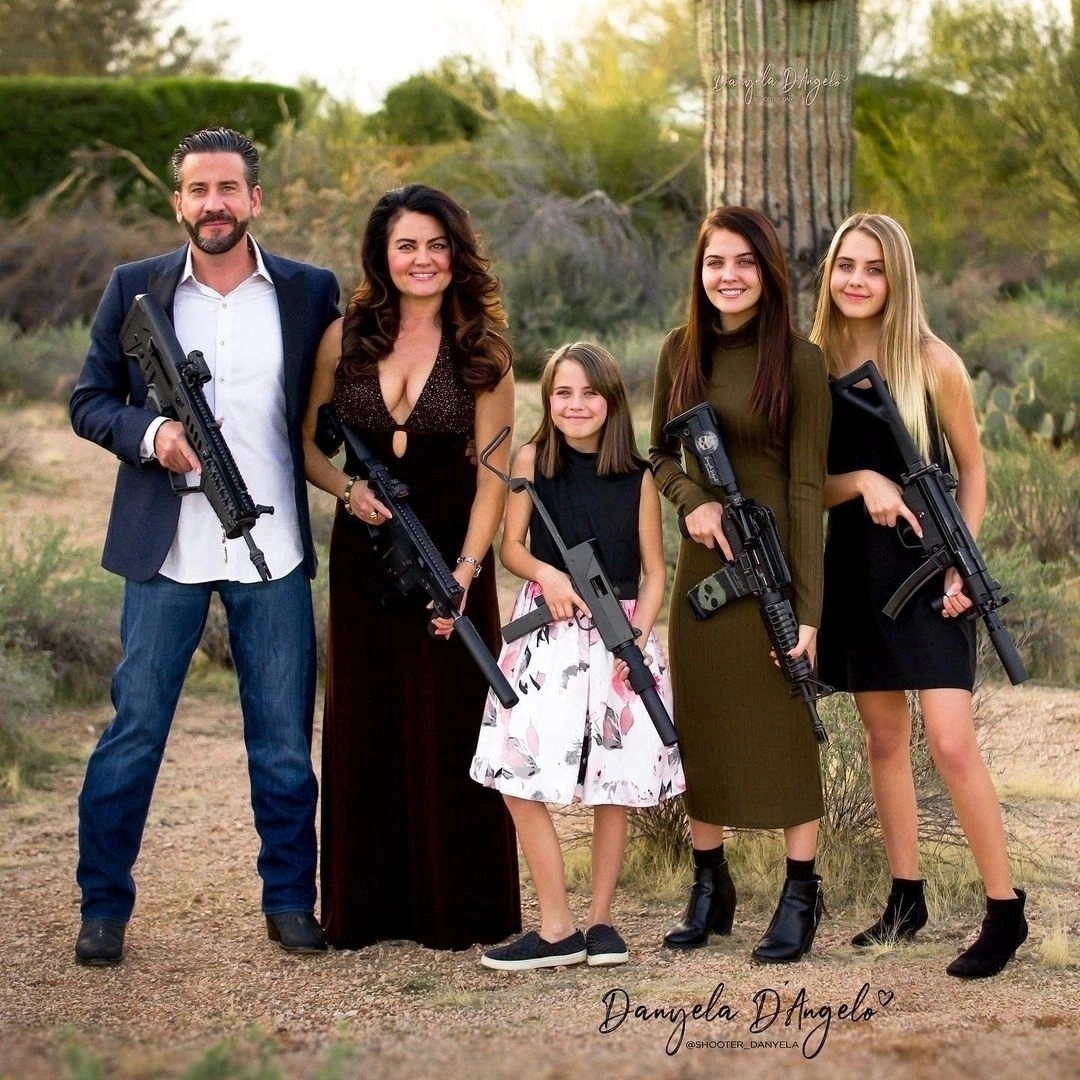 Ordinary family photos from Texas - Family, The photo, Texas, Weapon, USA, Longpost, Family photo