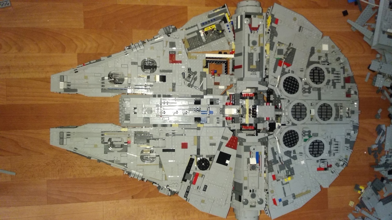 How I Assembled the Millennium Falcon - My, Lego star wars, Picture with text, Longpost