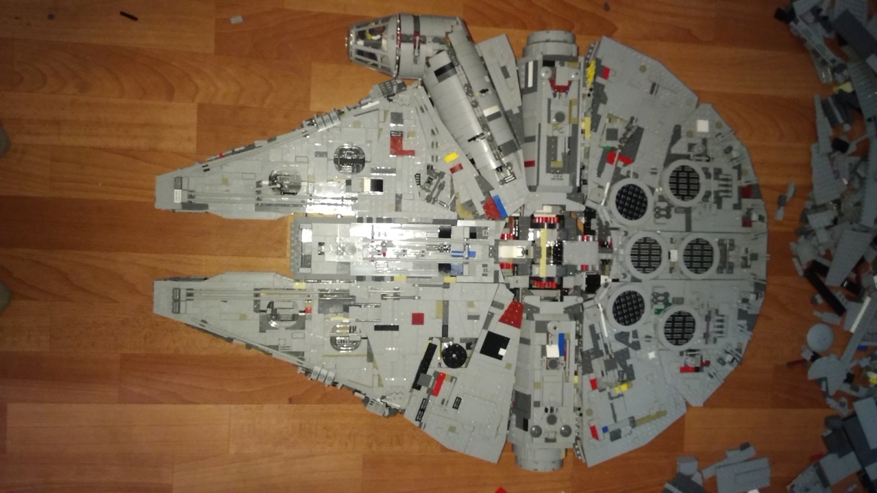 How I Assembled the Millennium Falcon - My, Lego star wars, Picture with text, Longpost