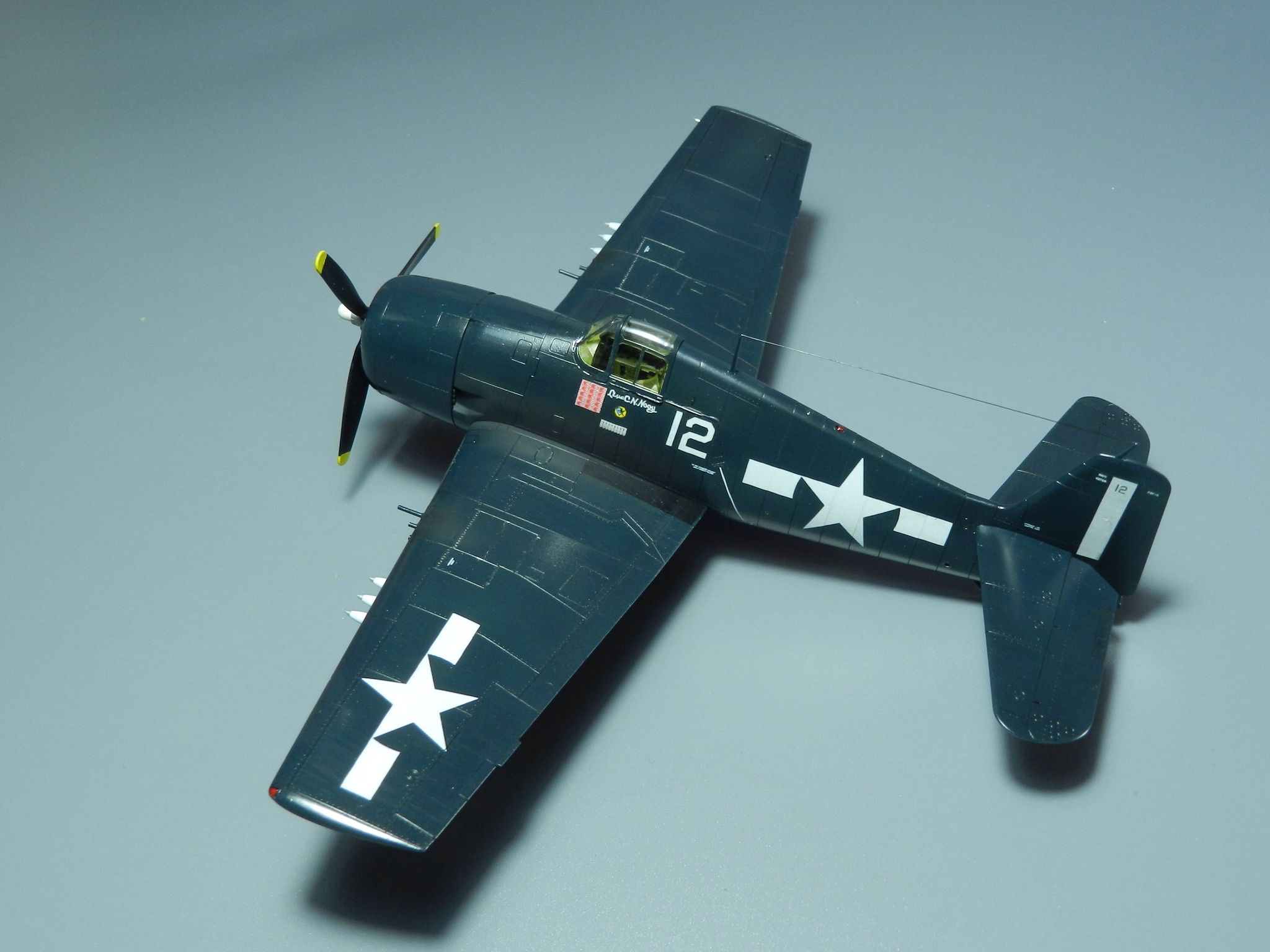 F6F-5 Hellcat. Eduard, 1/72 - My, Prefabricated model, Modeling, Military aviation, Hellcat, F6f Hellcat, The photo, Longpost