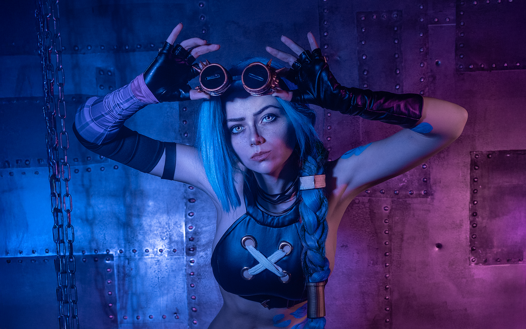 Cosplay of Jix (Arcane) by Nancy Novikova - My, Girls, The photo, Cosplay, Cosplayers, Arcane, League of legends, Riot games, PHOTOSESSION, Fashion model, Longpost