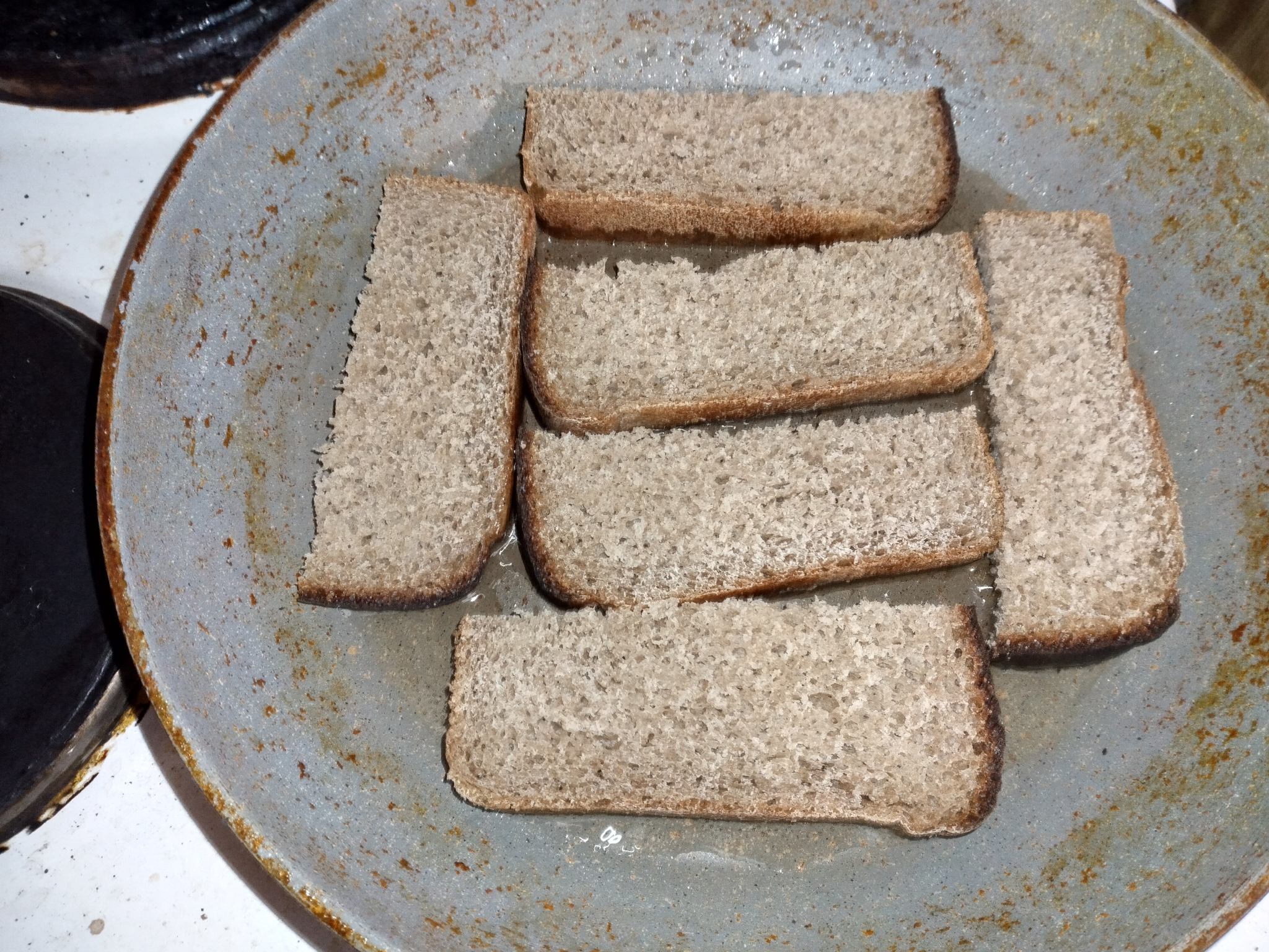 Garlic croutons from Darnitsky bread - Toast, Garlic, Longpost