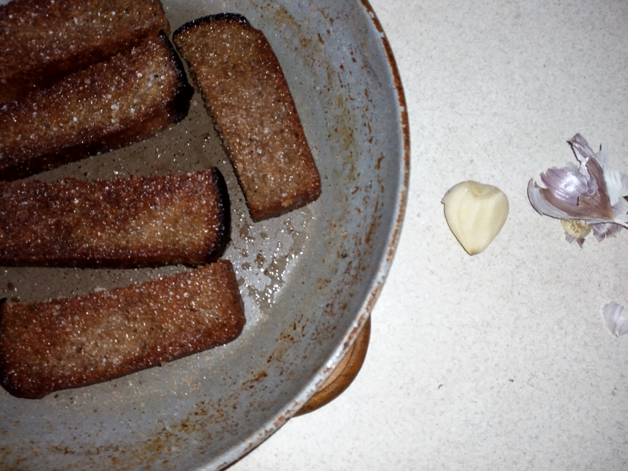 Garlic croutons from Darnitsky bread - Toast, Garlic, Longpost