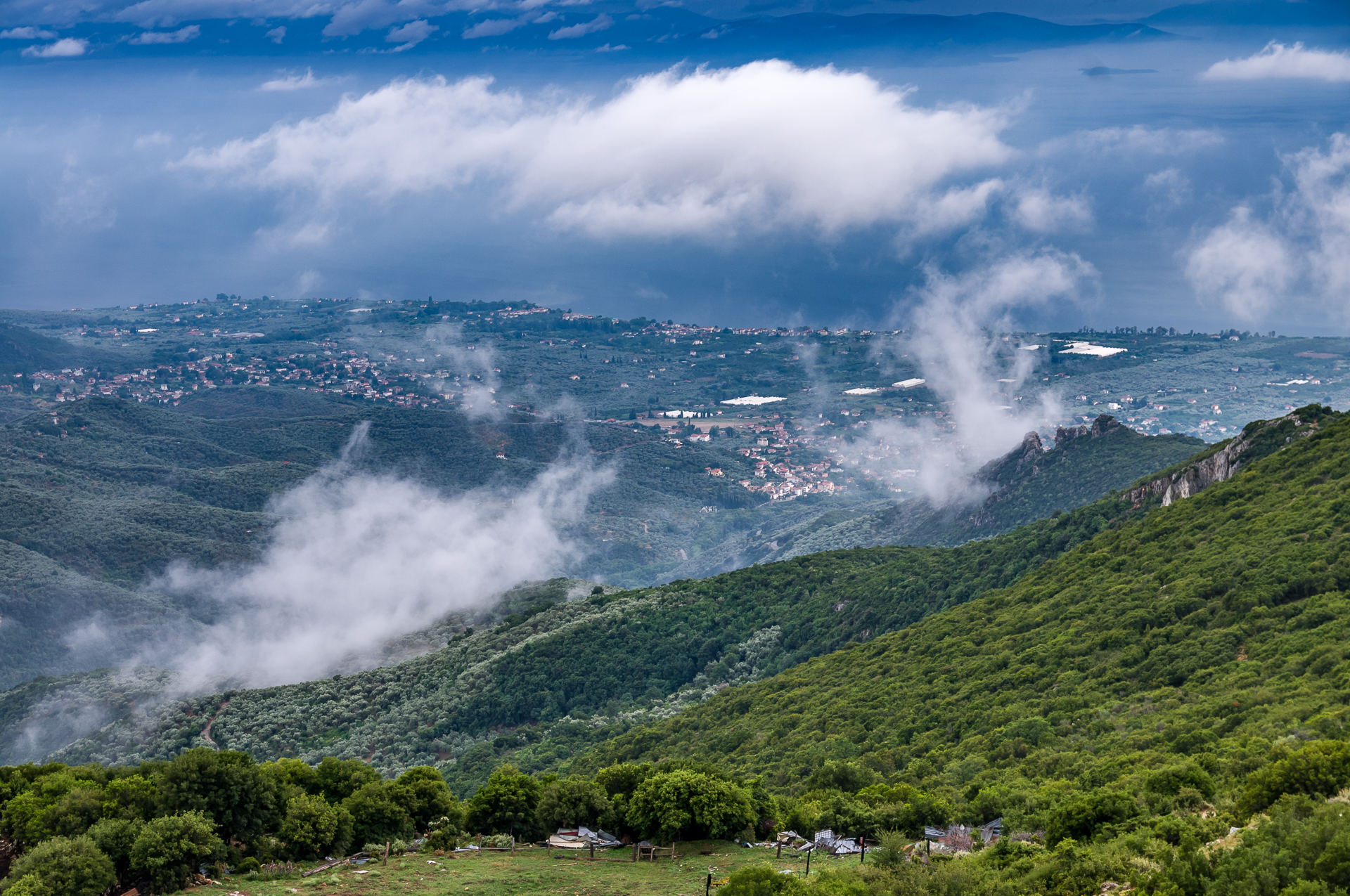 Where the clouds are born... Pelion. Greece - My, Greece, Height, Clouds, Forest, Longpost