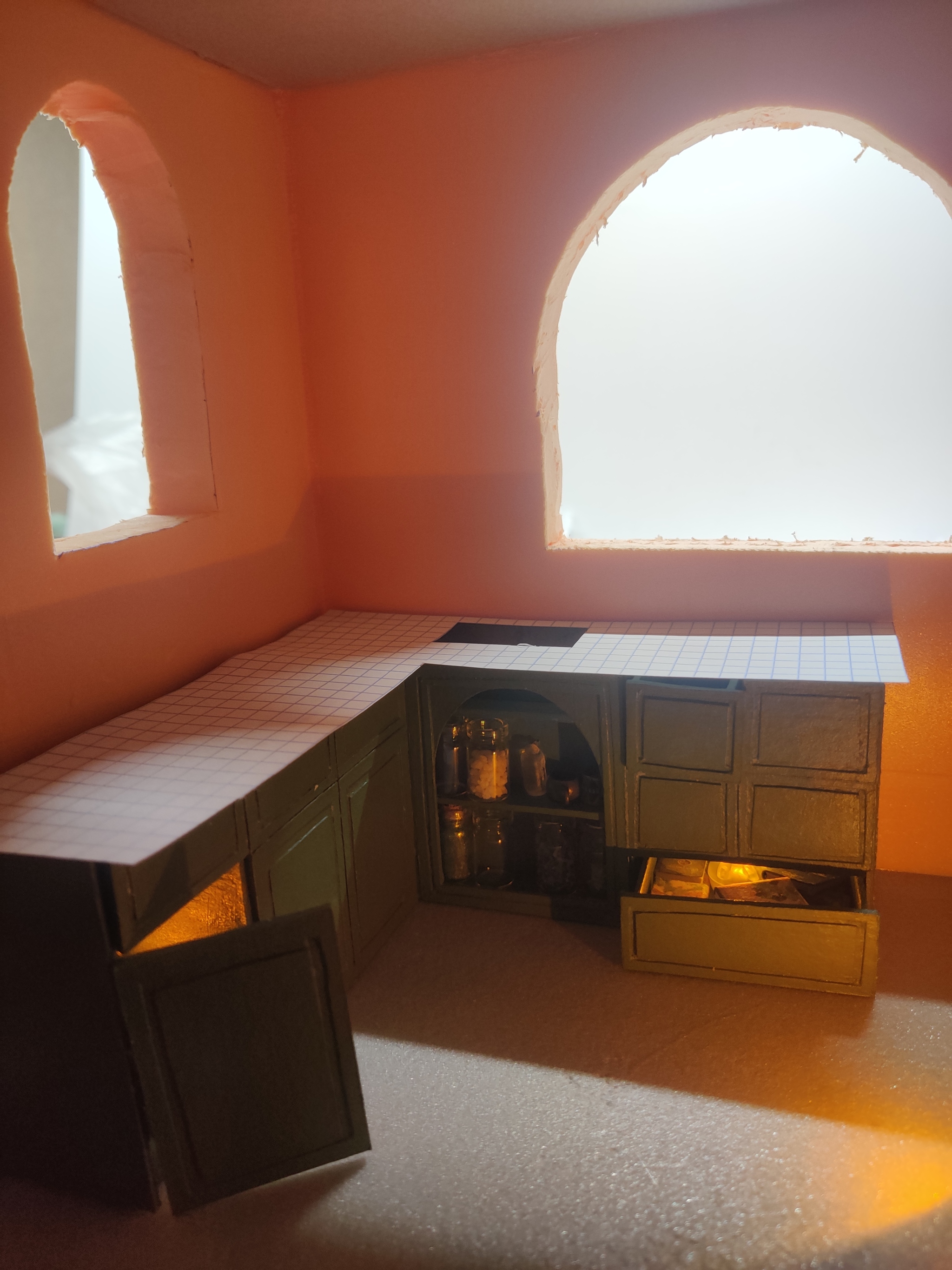 Building a Kitchen Cabinet for My Dream House in the Harry Potter Universe - My, Miniature, Needlework with process, Dollhouse, Longpost