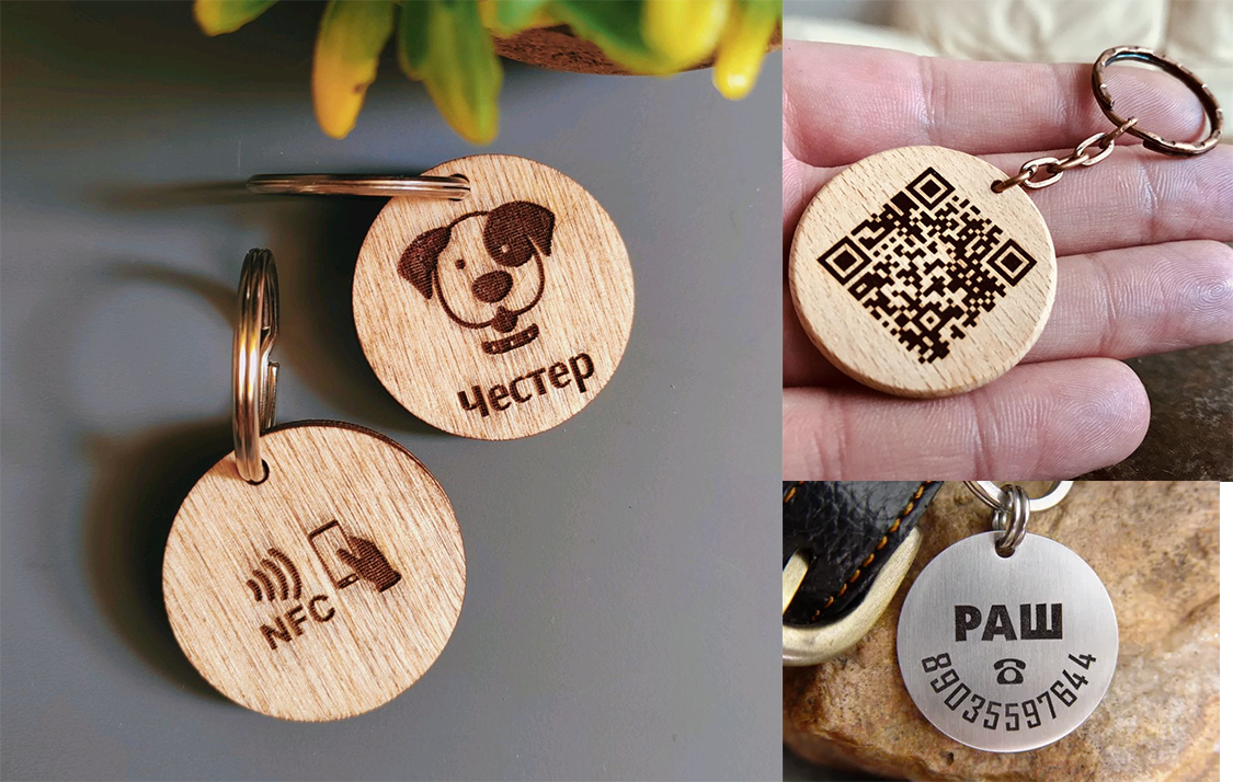 DIY QR Code and NFC Pet ID Tags. Reducing the Number of Lost Pets - QR Code, Nfc, Address book, Service, With your own hands, Longpost