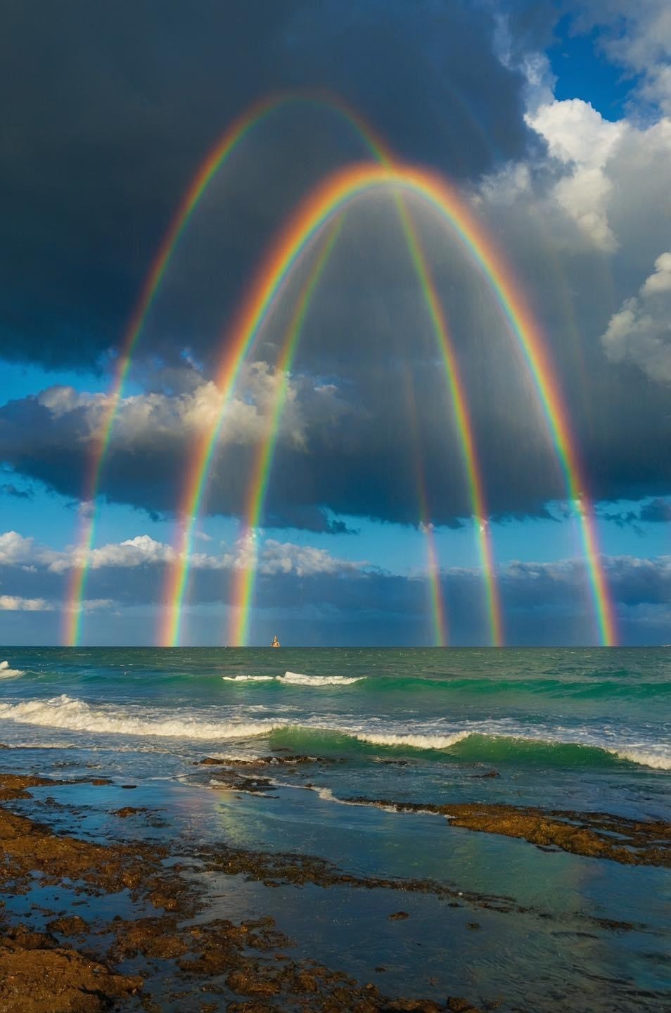 Triple Rainbow - Rainbow, The photo, Photoshop