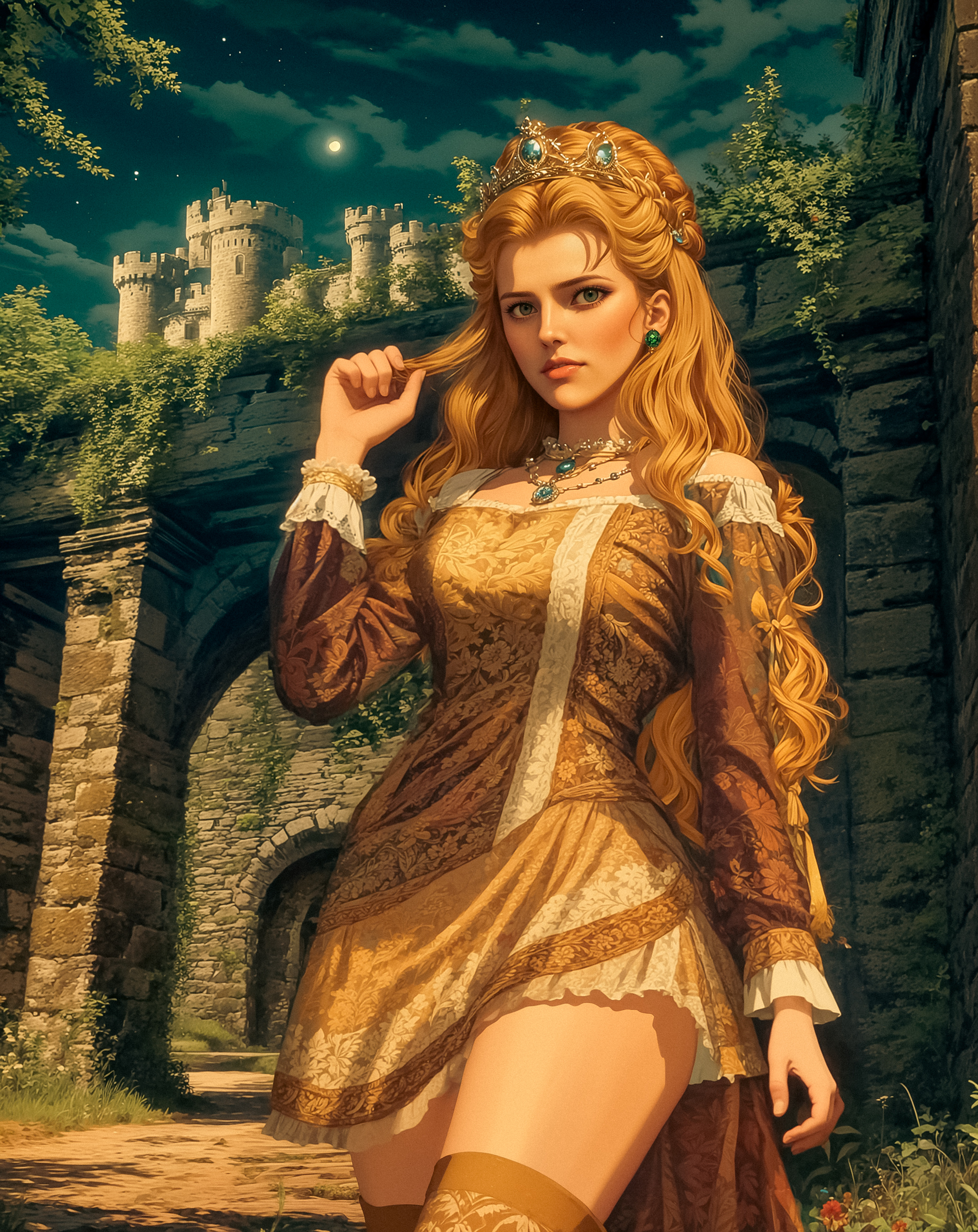 [art] Anna Henrietta - My, Anna Henrietta, Stable diffusion, The Witcher 3: Wild Hunt, Neural network art, Girls, Game art, Longpost