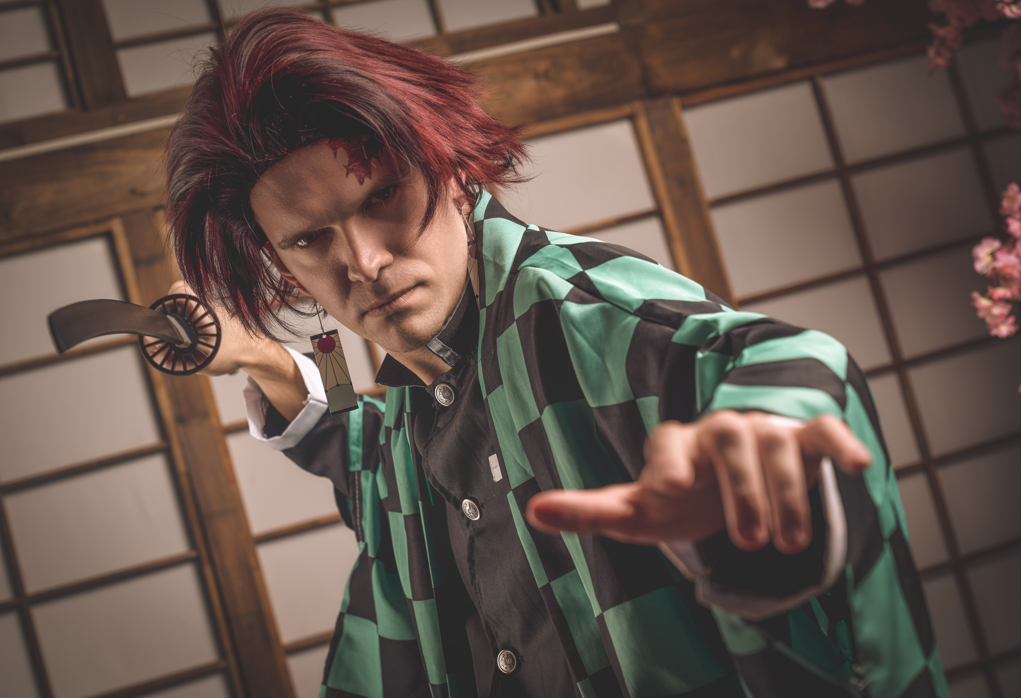 Косплей Тандзиро Комадо из Demon Slayer - Моё, Косплей, Kimetsu no Yaiba, Косплееры, Фотосессия, Аниме, Длиннопост, Tanjirou Kamado