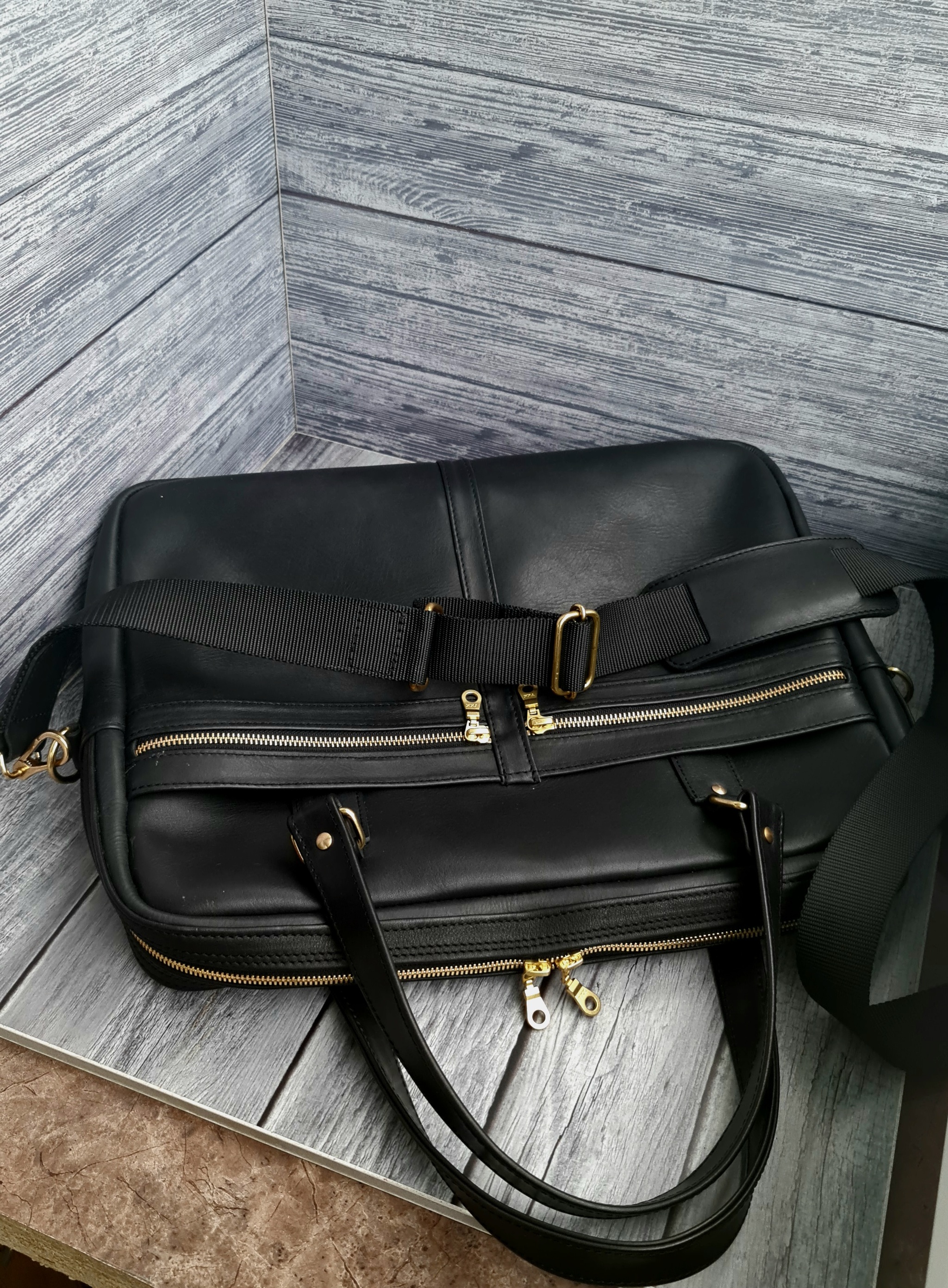 I sewed a bag for business))) - My, Natural leather, Leather products, Сумка, Needlework without process, Accessories, Longpost