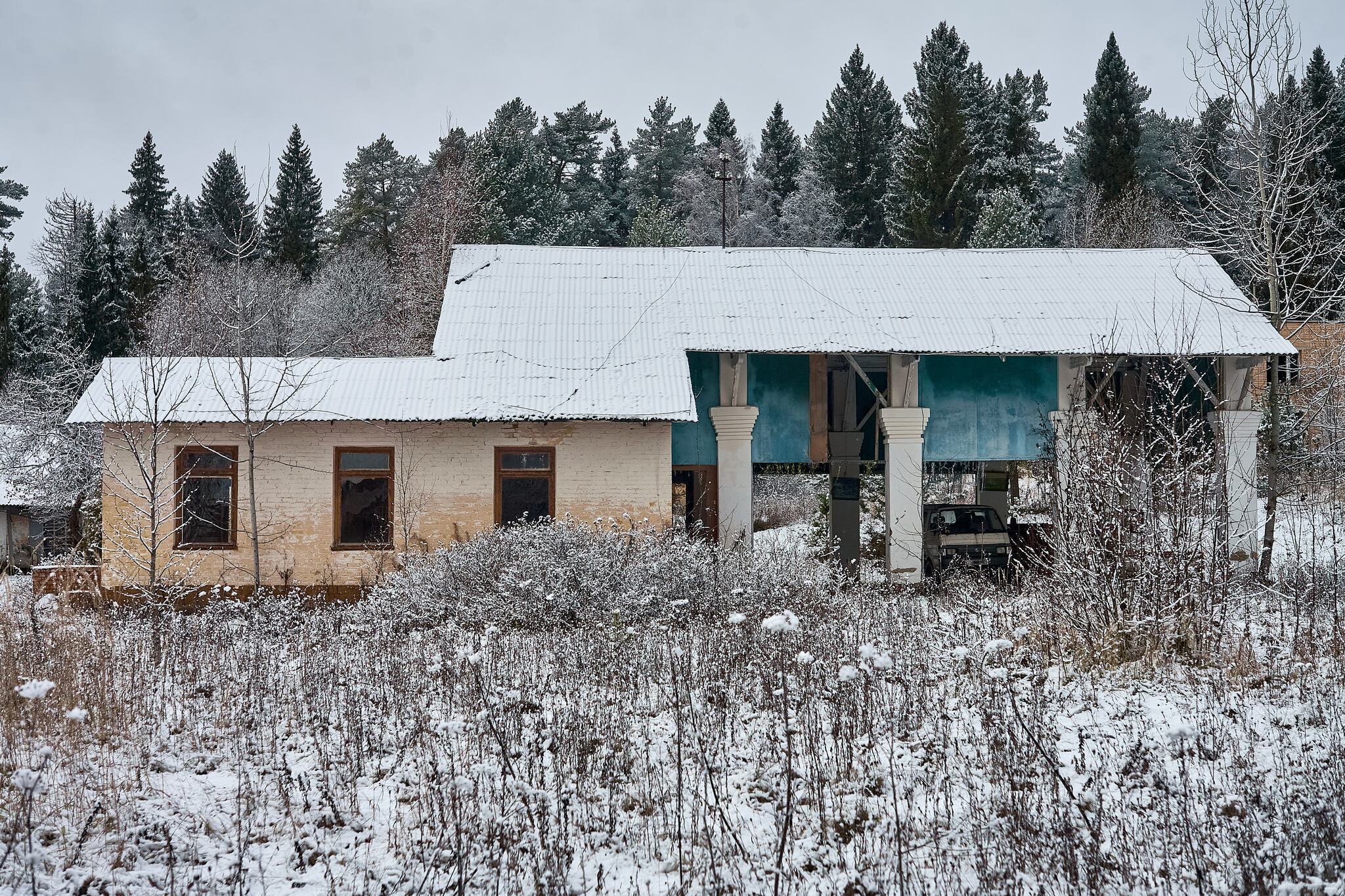 Photo walk through the abandoned building... - My, The photo, Landscape, The sun, Autumn, Beautiful view, Abandoned, Longpost, Russia