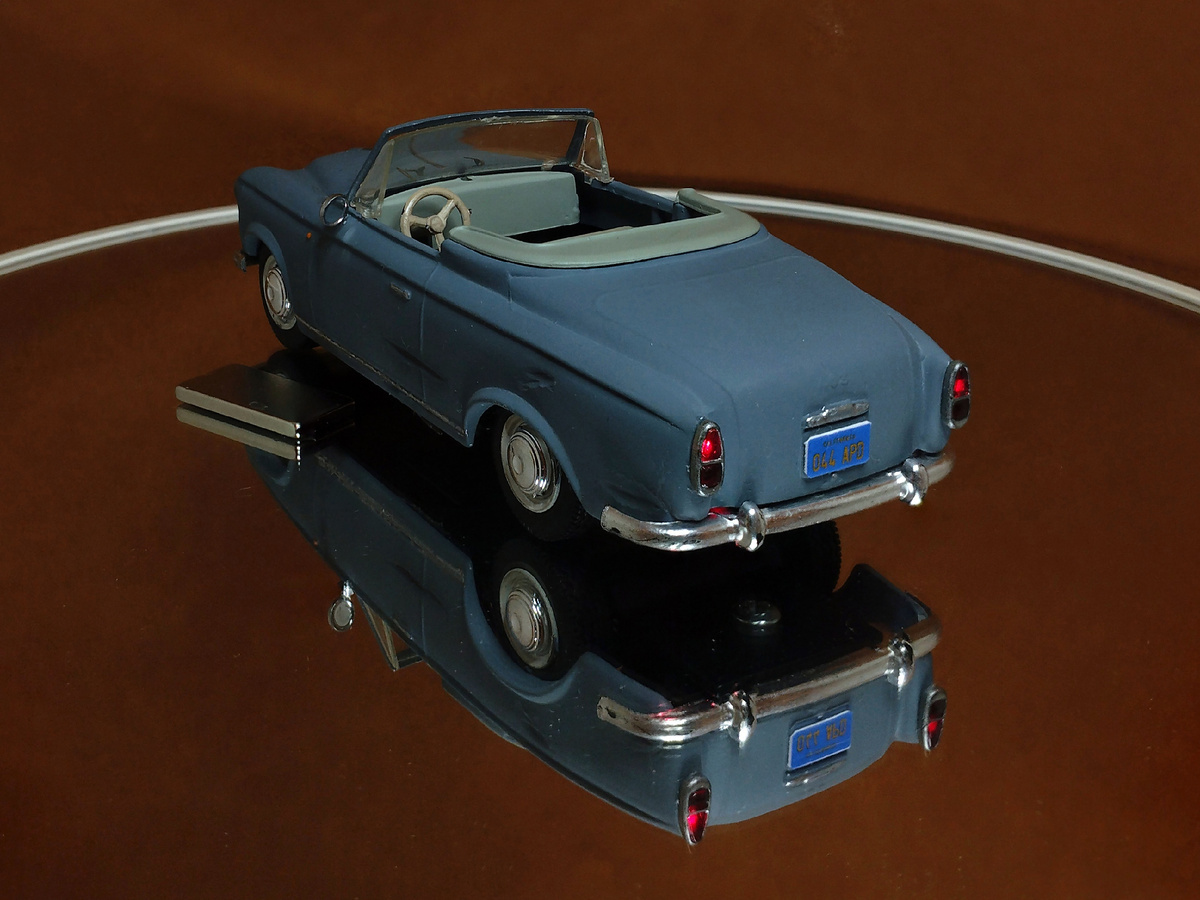 Peugeot 403 detective Columbo. Scale model with a spark based on the famous series - My, Collecting, Scale model, Modeling, Collection, Colombo, Foreign serials, Electrification, 3D печать, 3D modeling, 3D printer, Anycubic Photon, Peugeot, Serzhik Modelist, Stand modeling, Painting miniatures, 1:43, Painting, Peter Falk, Longpost