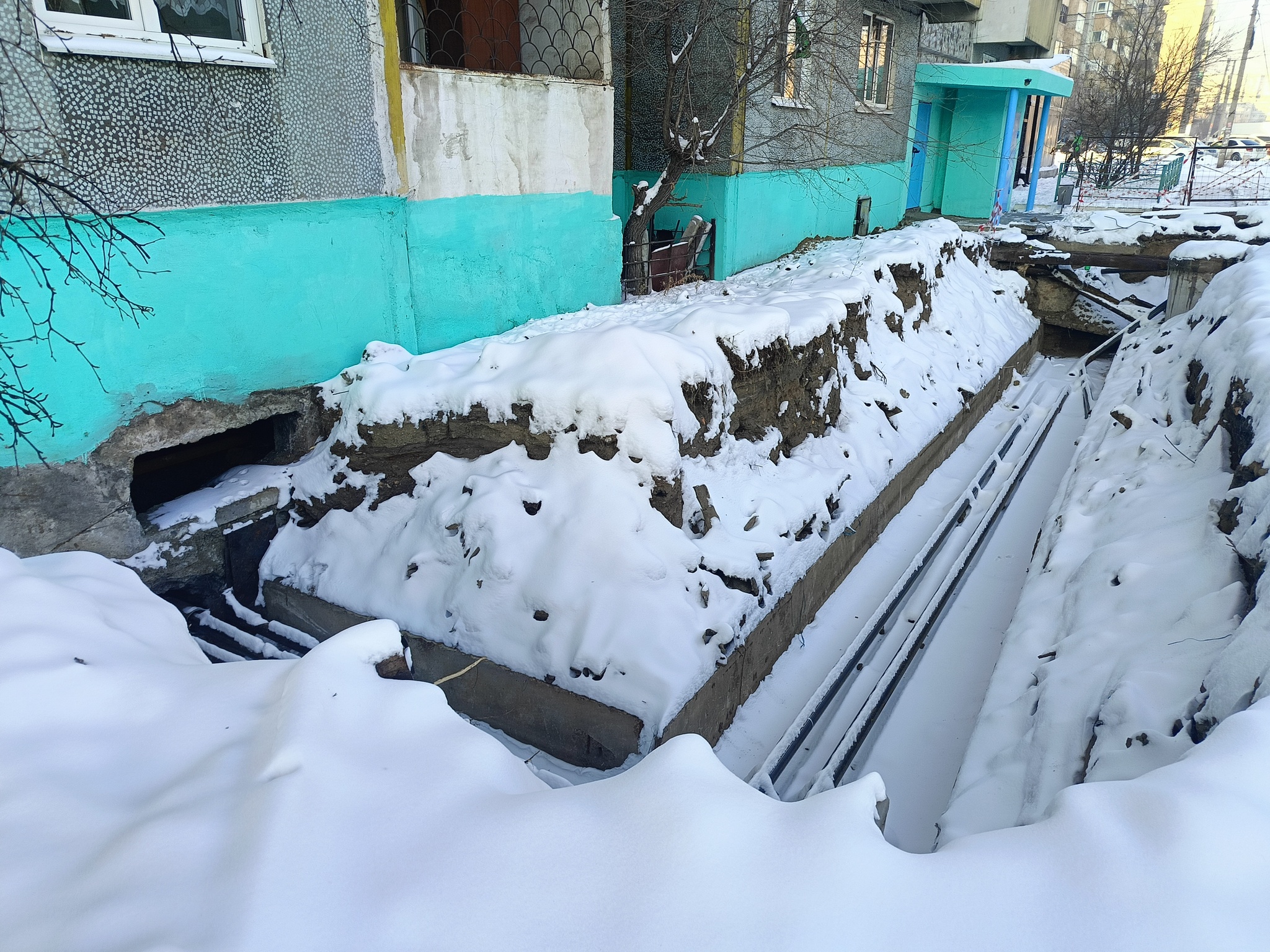 City of Chita. The best time for major repairs of the heating system is winter - Housing and communal services, Idiocy, Longpost, Repair, Heating, The photo