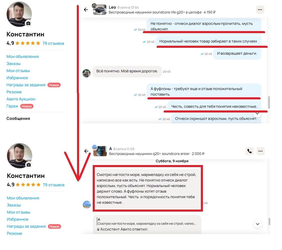 Поддержка Авито сломалась или как меня сталкер в отзывах преследовал - Авито, Правила, Интернет-Мошенники, Негатив, Фейк, Служба поддержки, Обман клиентов, Халатность, Мошенничество, Длиннопост