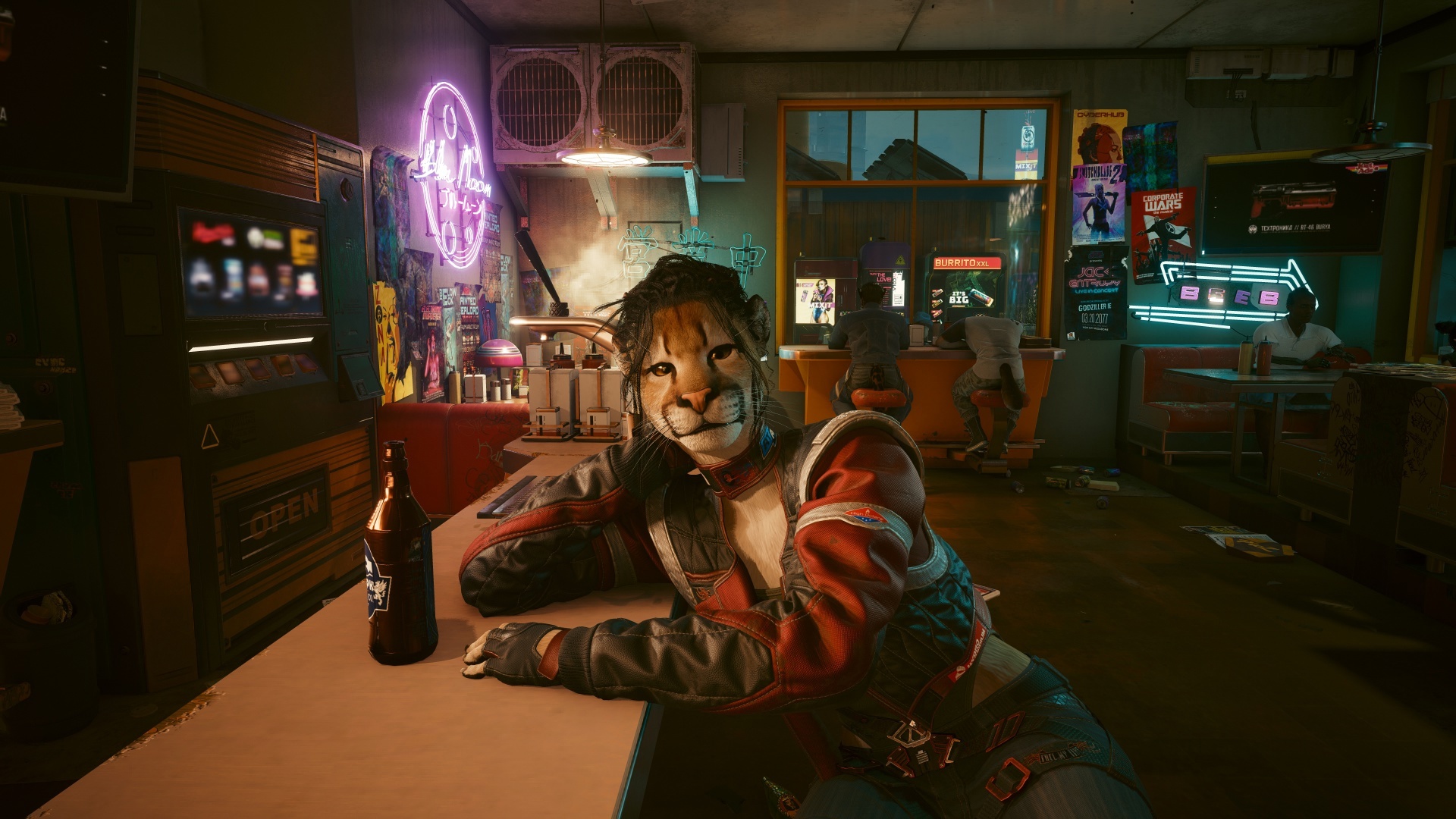 Furry in Cyberpunk 2077 #30 Foxy V Biosculpted Exotics Mod + Biosculpted Exotics Retexture and Fixes + JB - TPP MOD WIP third person - My, Furry, Cyberpunk 2077, Screenshot, Fashion, Longpost, Fox, Furry fox