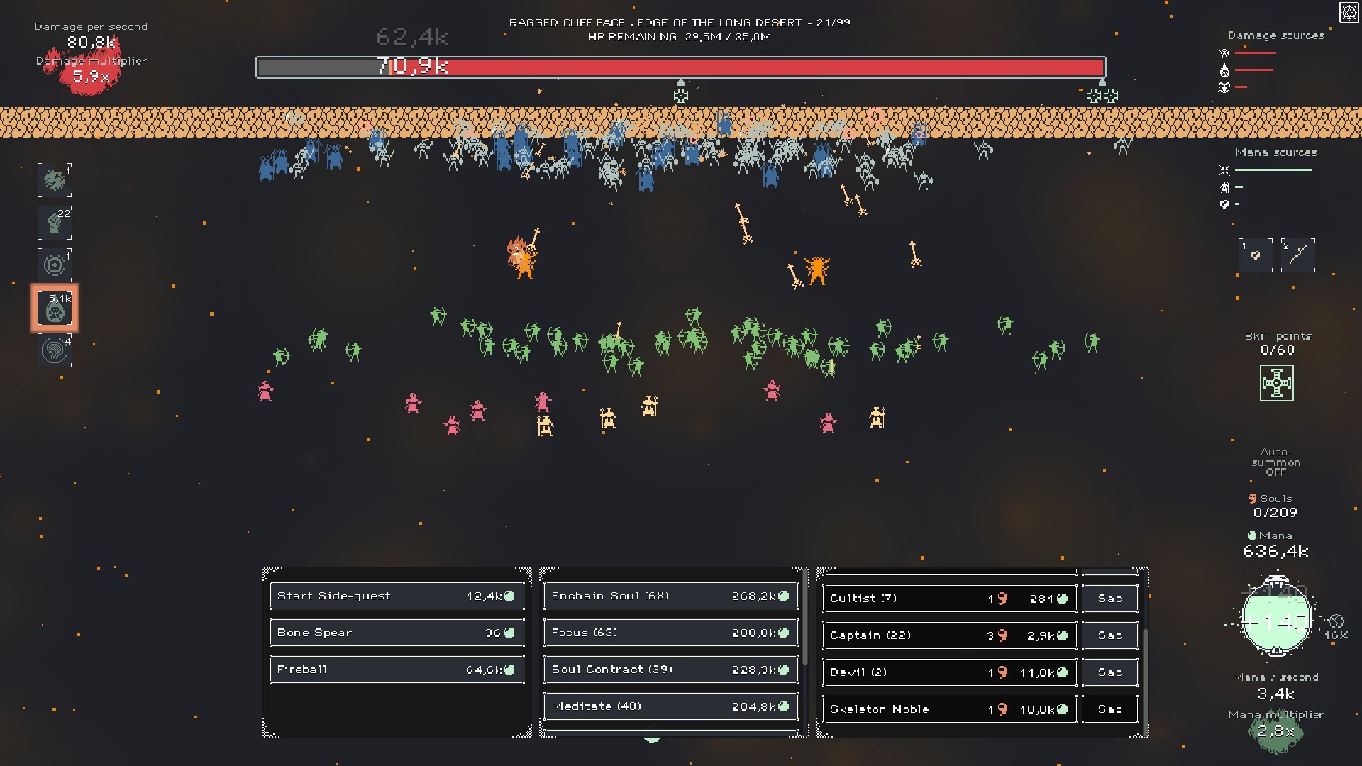 Армия некроманта. Journey to Incrementalia - Моё, Инди, Обзор, Игровые обзоры, Компьютерные игры, Steam, Idle, Некромант, Инди игра, Игры, Видео, Без звука, Длиннопост