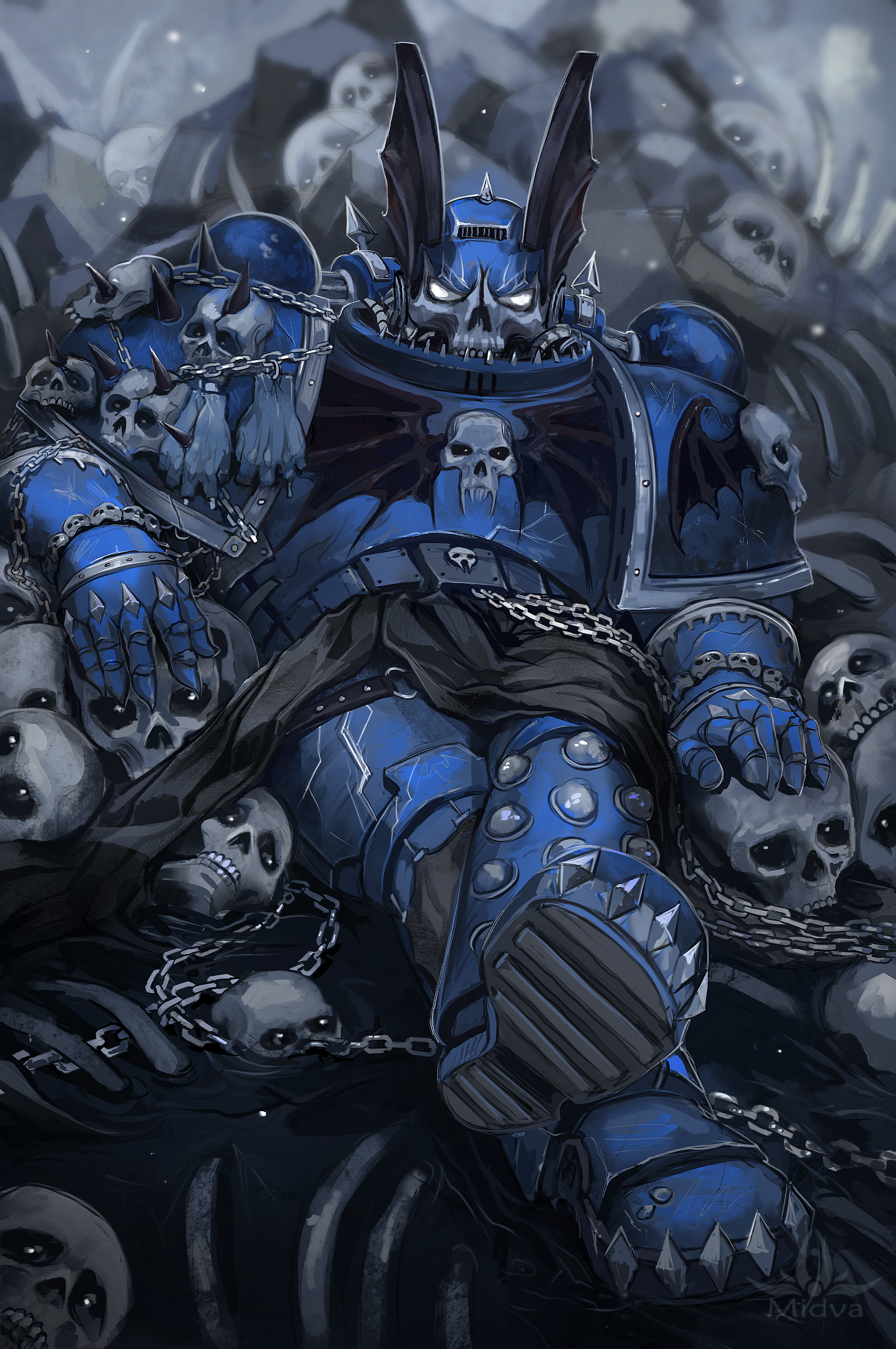 Warhammer 40000 Fanart - My, Warhammer 40k, Space Marine, Wh Art, Wh humor