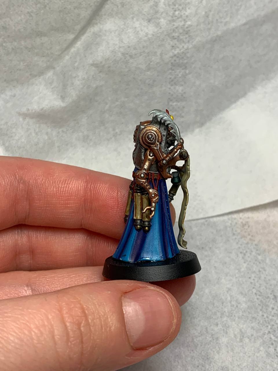 I continue to learn how to paint. Archivist - My, Warhammer, Wh miniatures, Warhammer 40k, Inquisition, Video, Vertical video, Longpost, Soundless