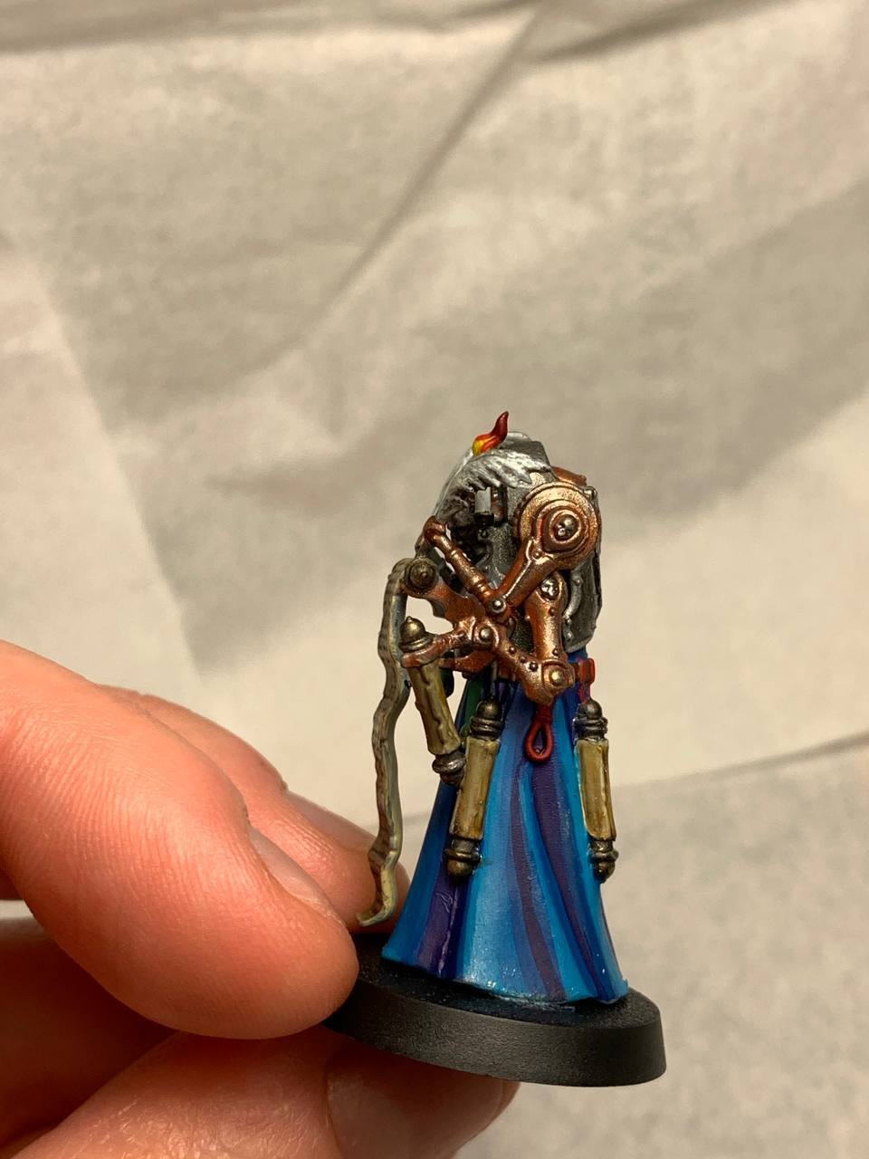 I continue to learn how to paint. Archivist - My, Warhammer, Wh miniatures, Warhammer 40k, Inquisition, Video, Vertical video, Longpost, Soundless