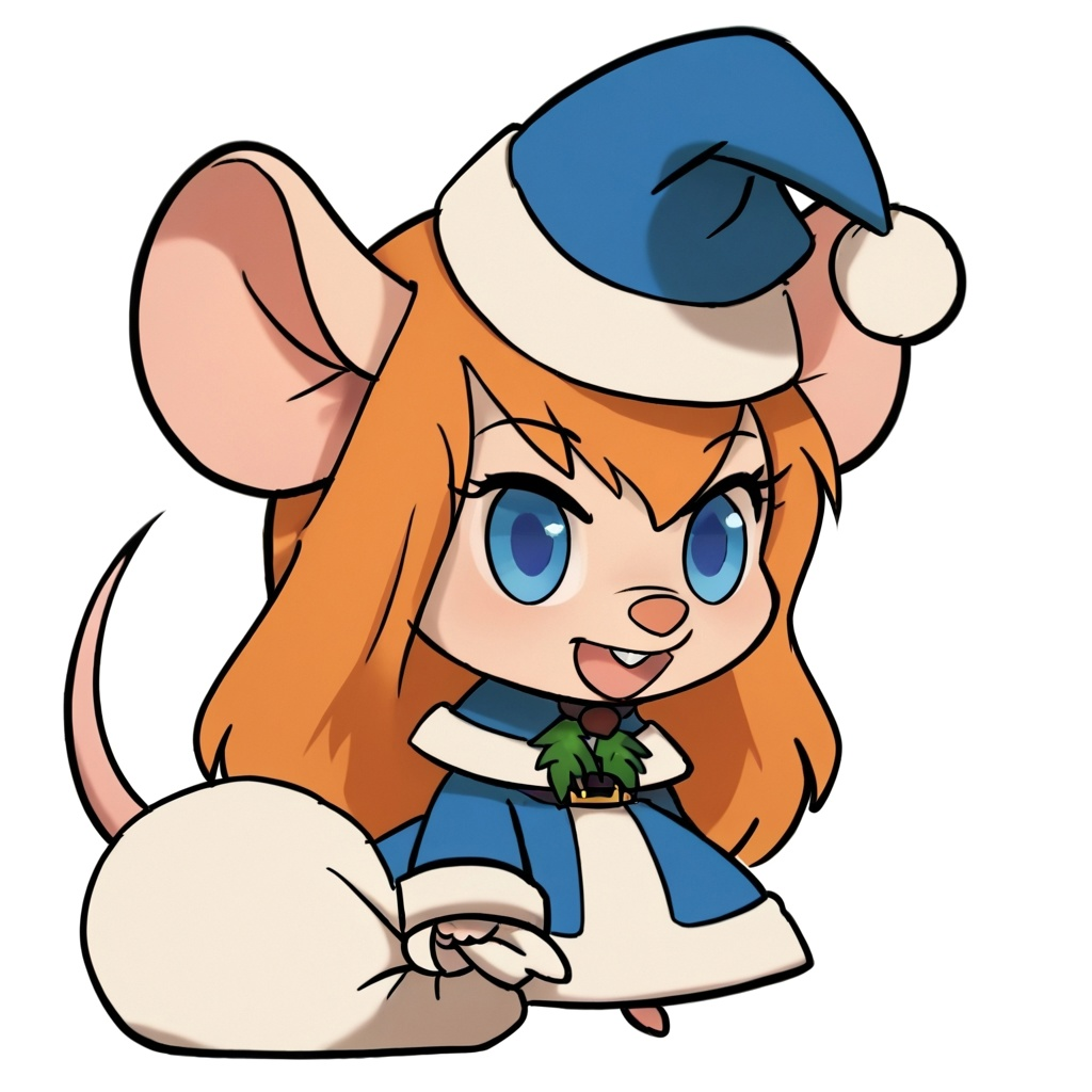 Padoru Padoru! - My, Anime, Neural network art, Нейронные сети, Vatican, Longpost, Luce, Ellen Joe (zzz), Zenless Zone Zero, screw, Chip and Dale, Padoru